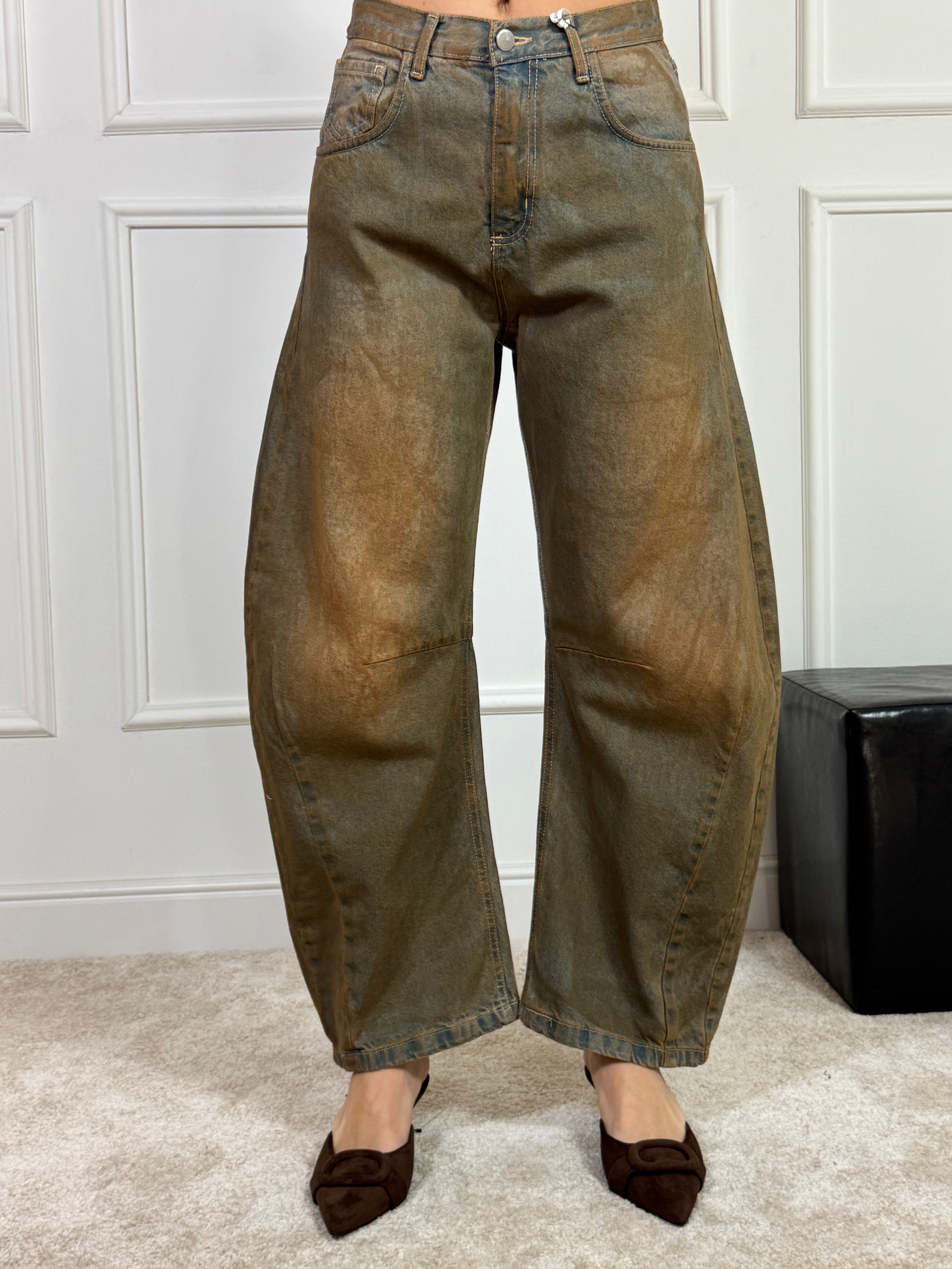 Jeans SUSY MIX FERRO DI CAVALLO - lavaggio RUGGINE DELAVE'
