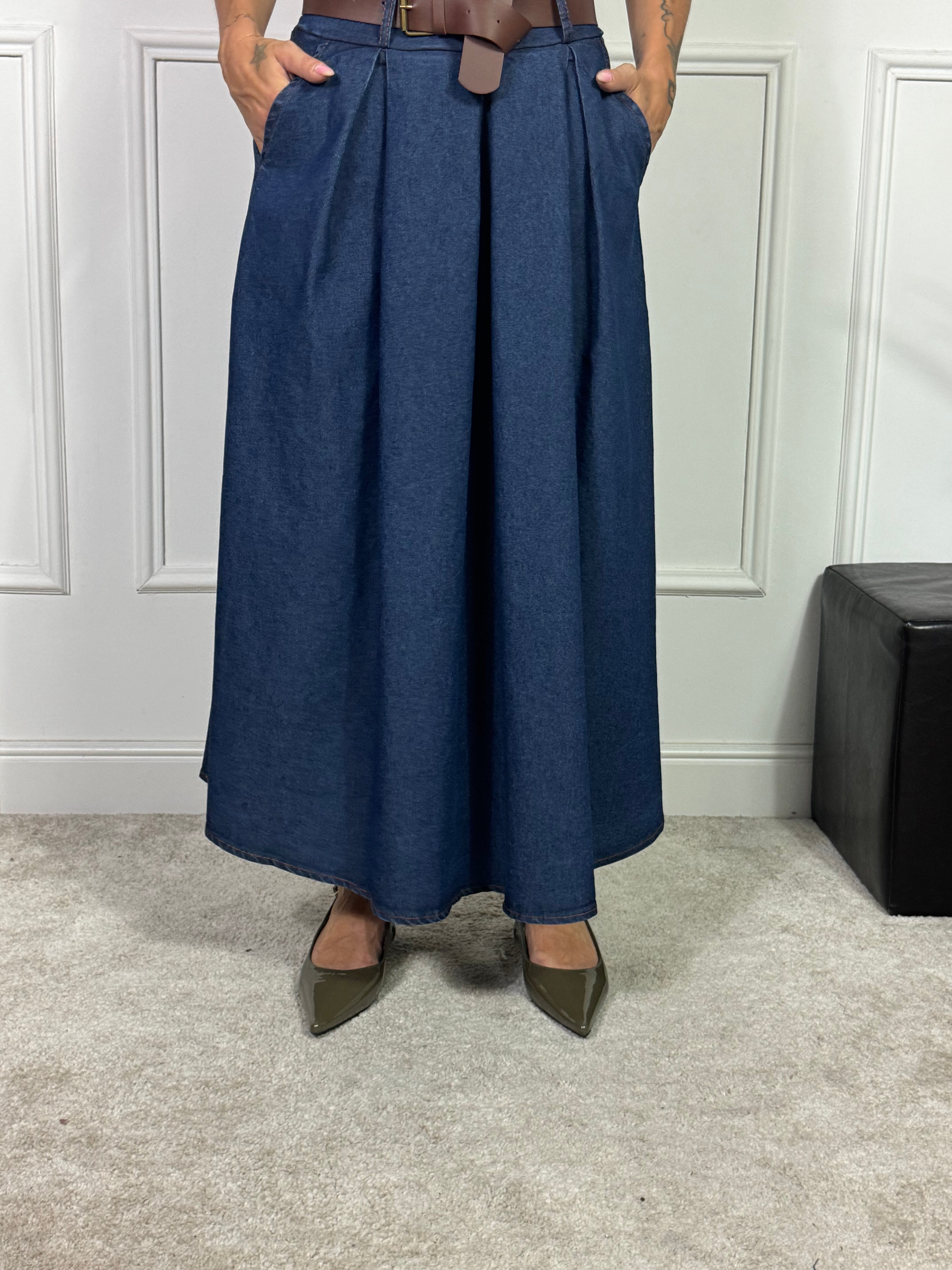GONNA in jeans chambray Victoria ILMH denim scuro