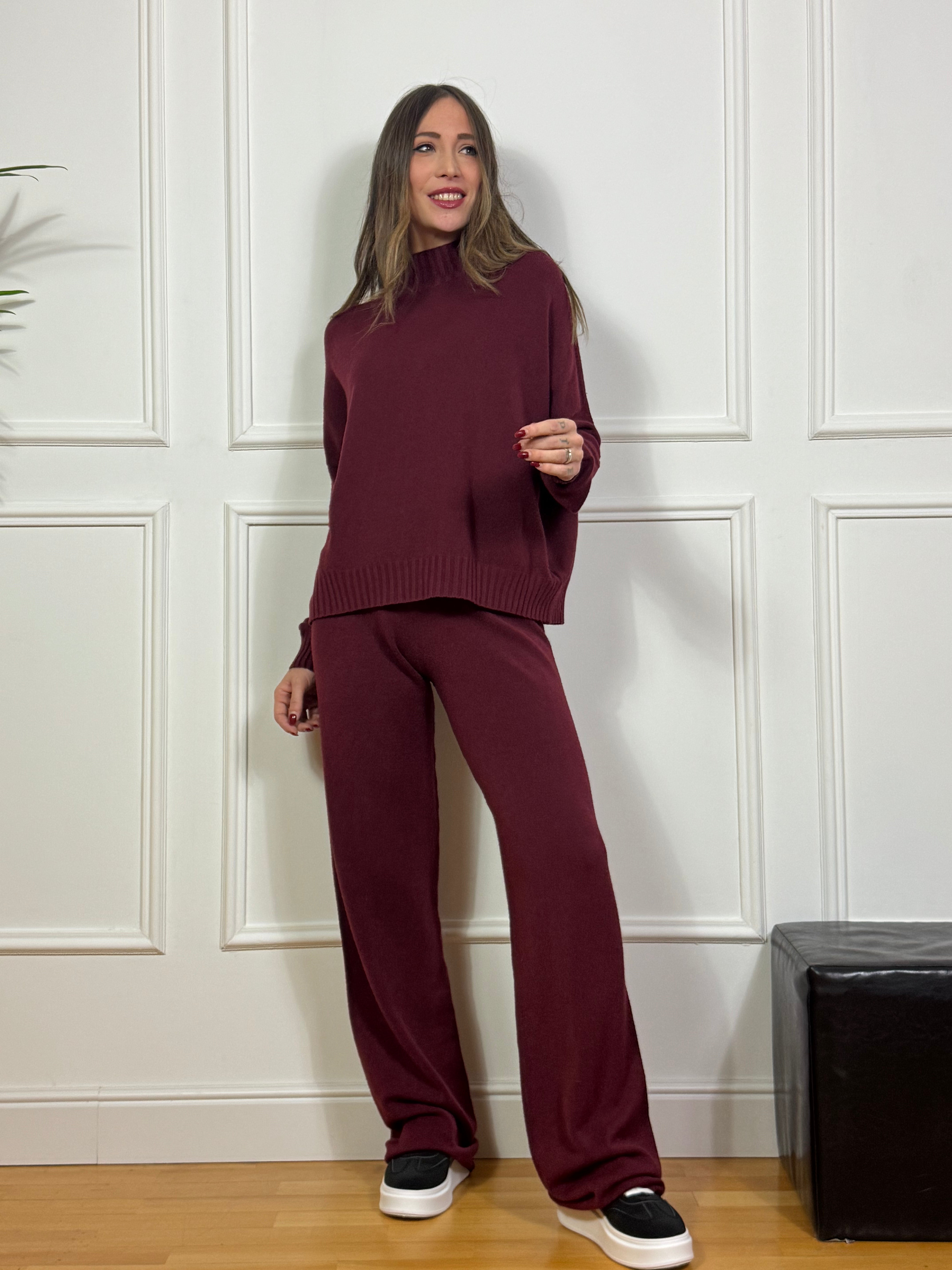 Tuta in maglia TENSIONE IN collo a cratere