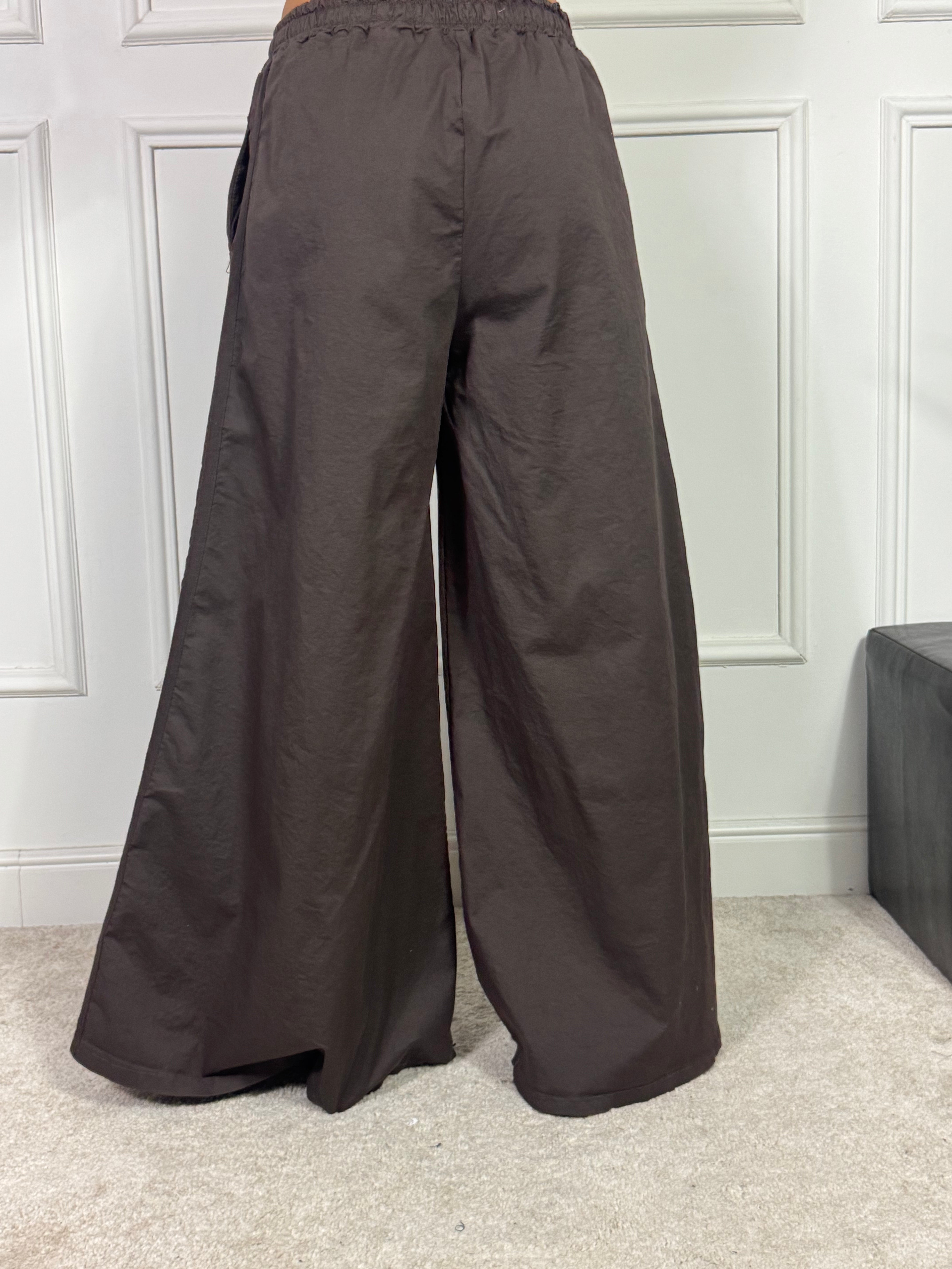 Pantalone PALAZZO Victoria ILMH BANDE PASSAMANERIA TONO SU TONO