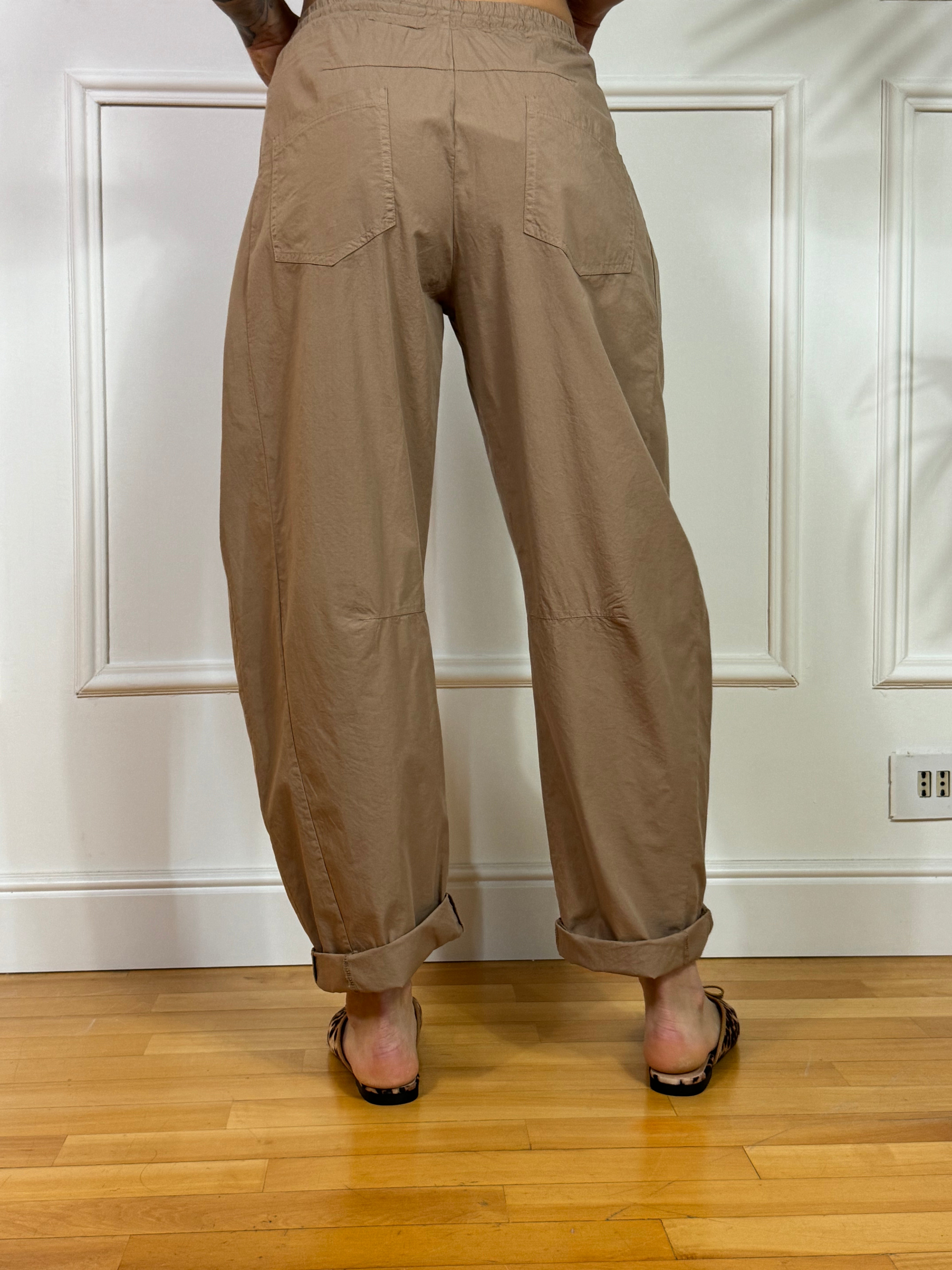 Pantalone tessuto leggero a ovetto Kikisix con coulisse