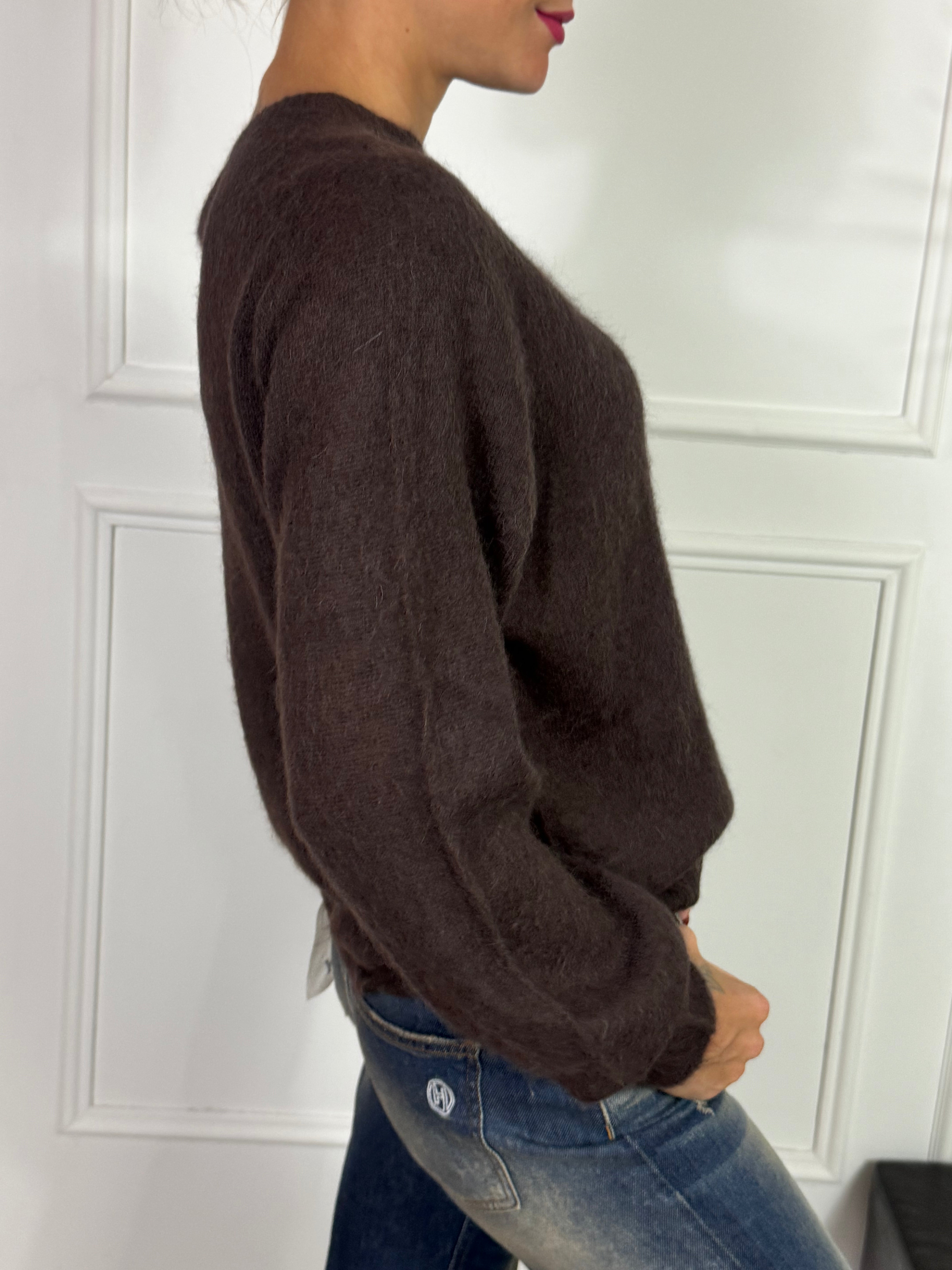 Maglia misto ALPACA Kontatto MANICA LUNGA RAGLAN
