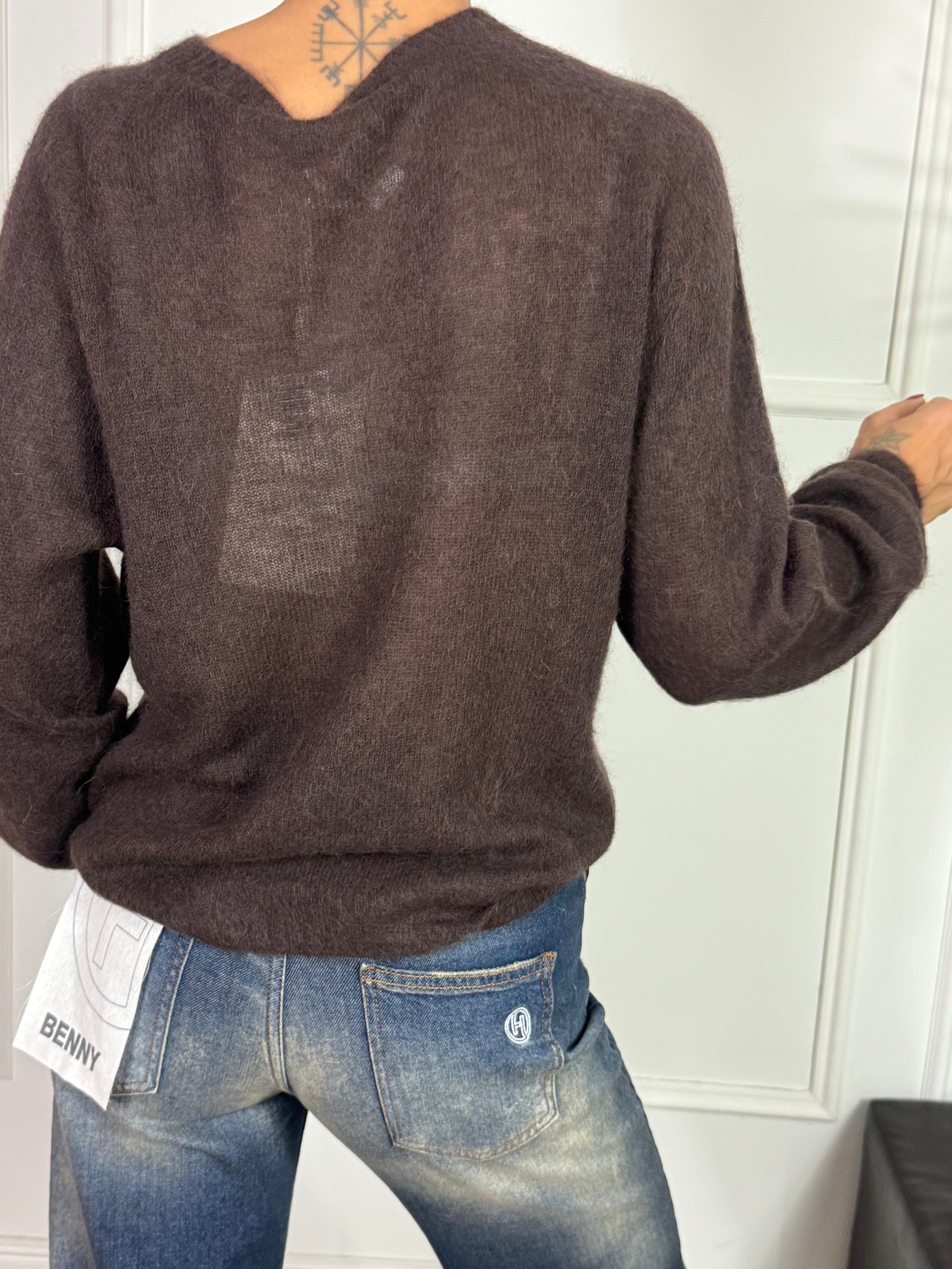 Maglia misto ALPACA Kontatto MANICA LUNGA RAGLAN