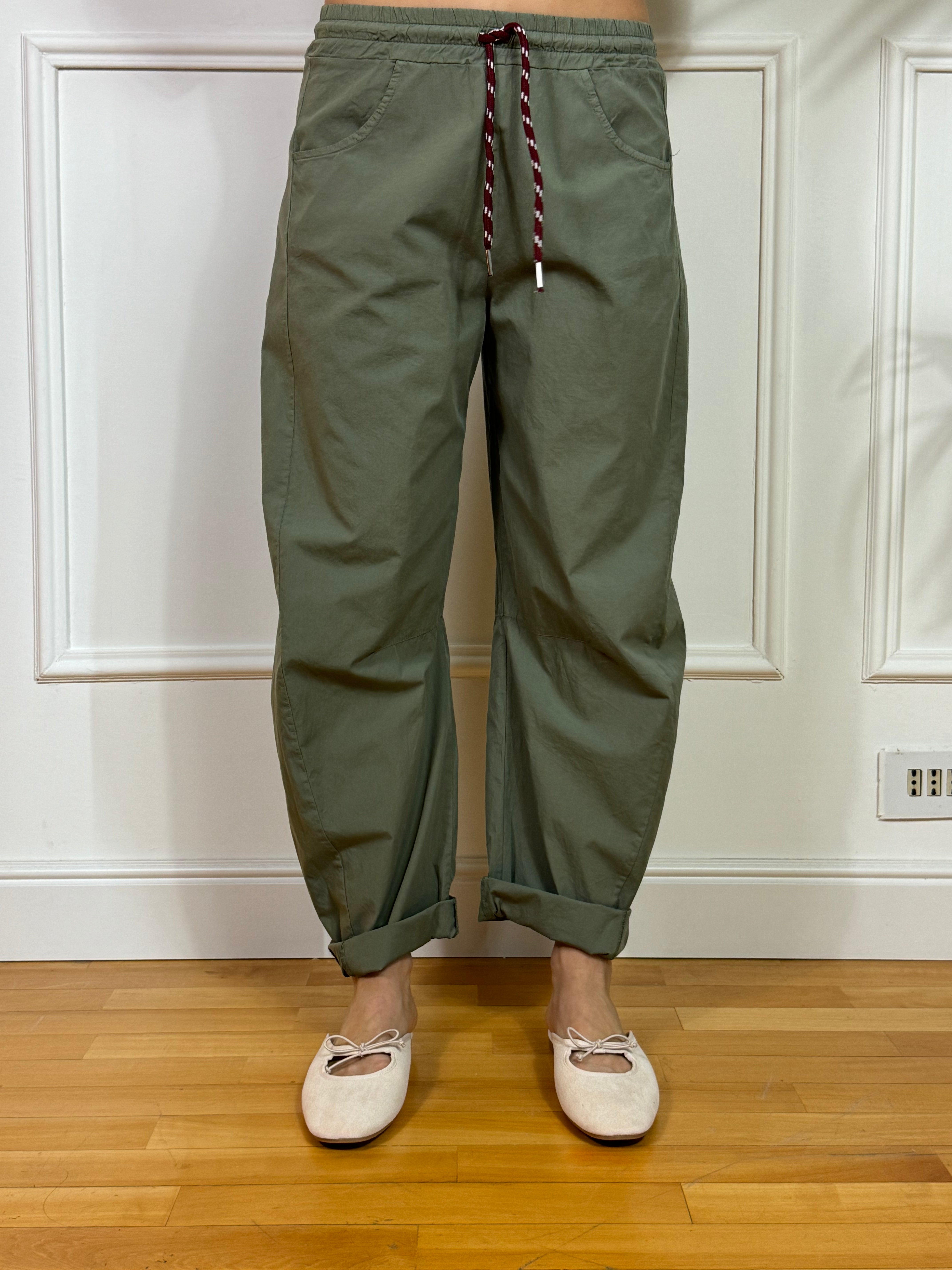 Pantalone tessuto leggero a ovetto Kikisix con coulisse