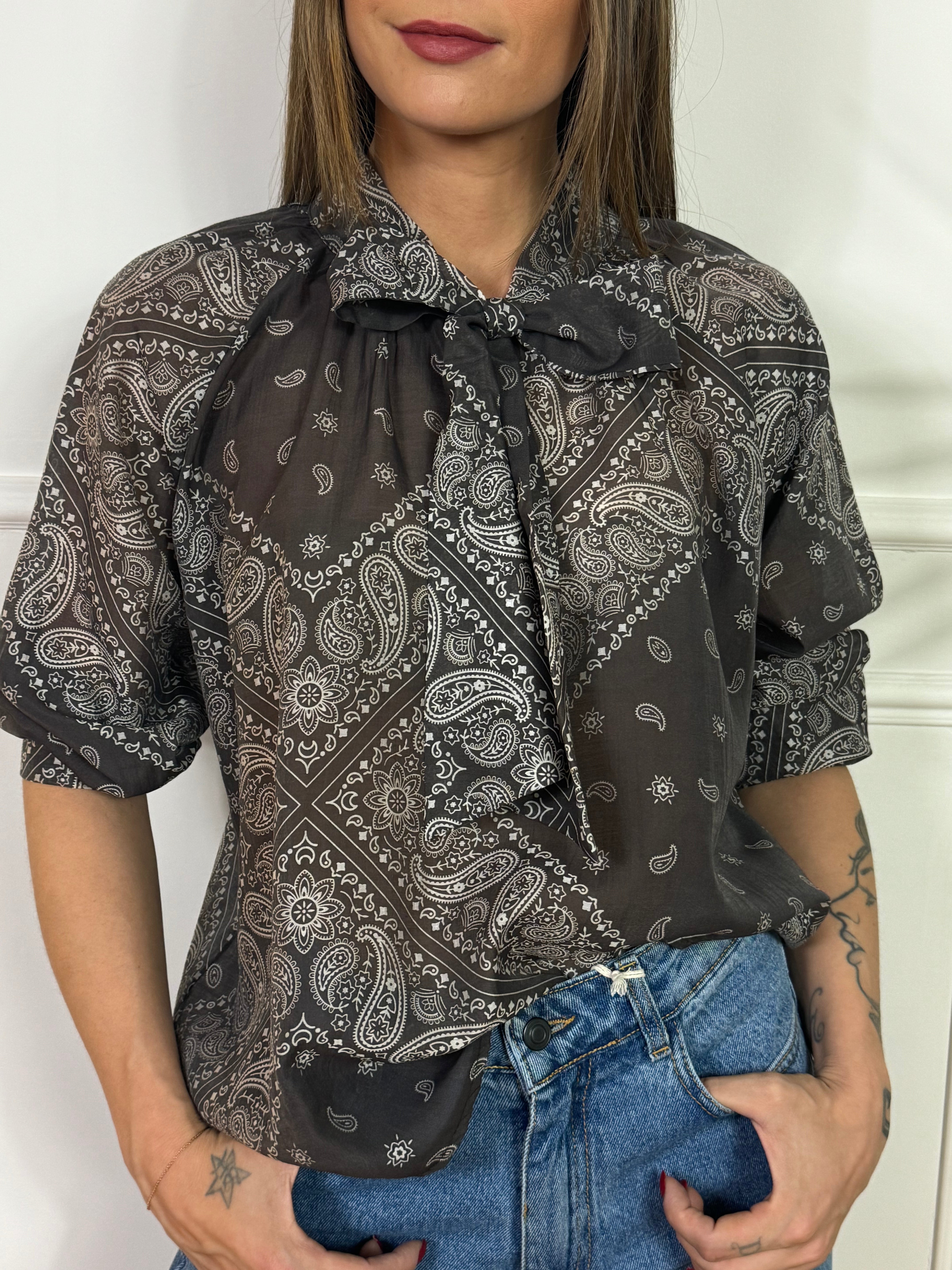 Camicia KIKISIX fantasia bandana