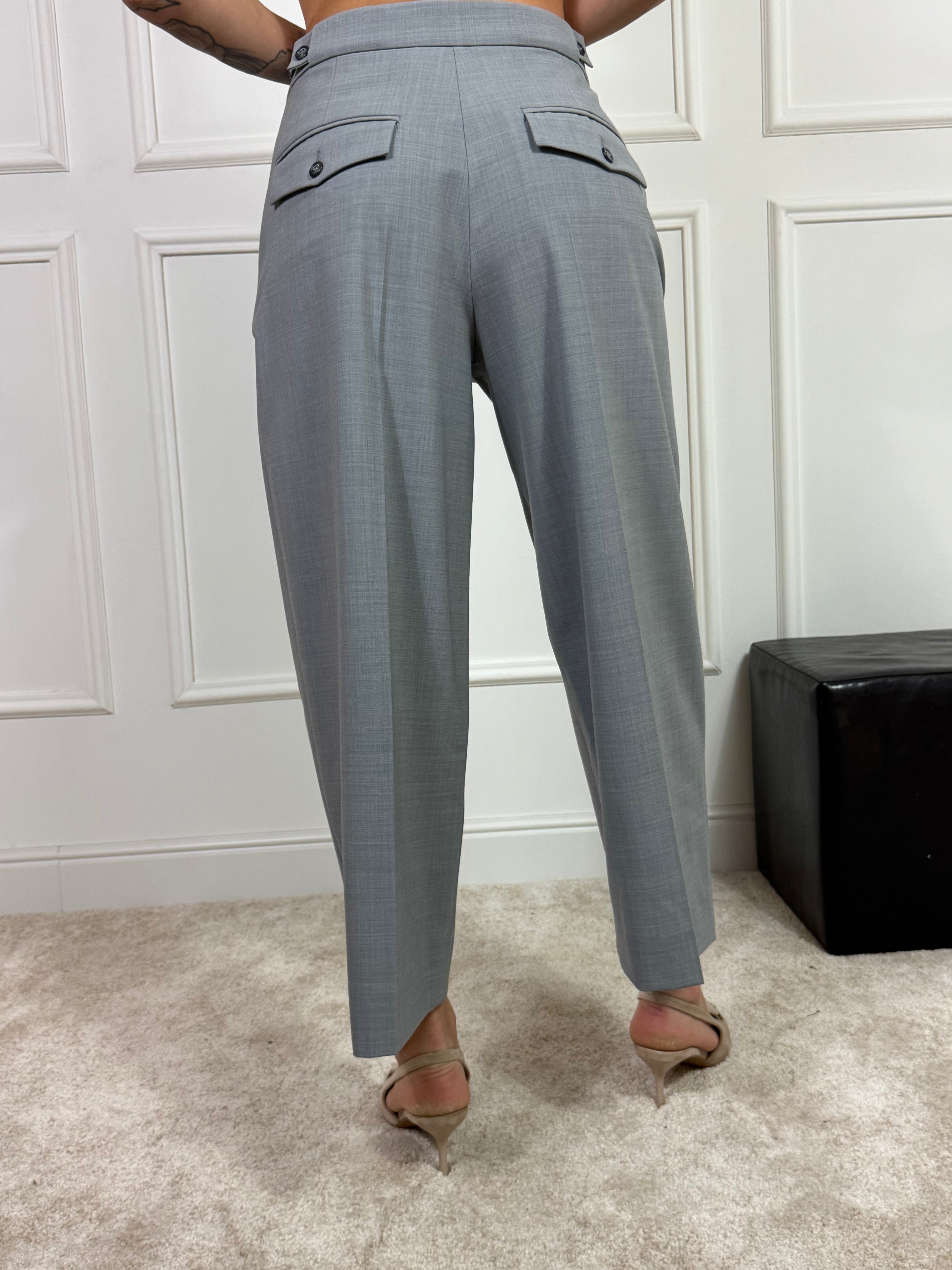 Pantalone ovetto cropped con patte Manila Grace - modello BRENDA