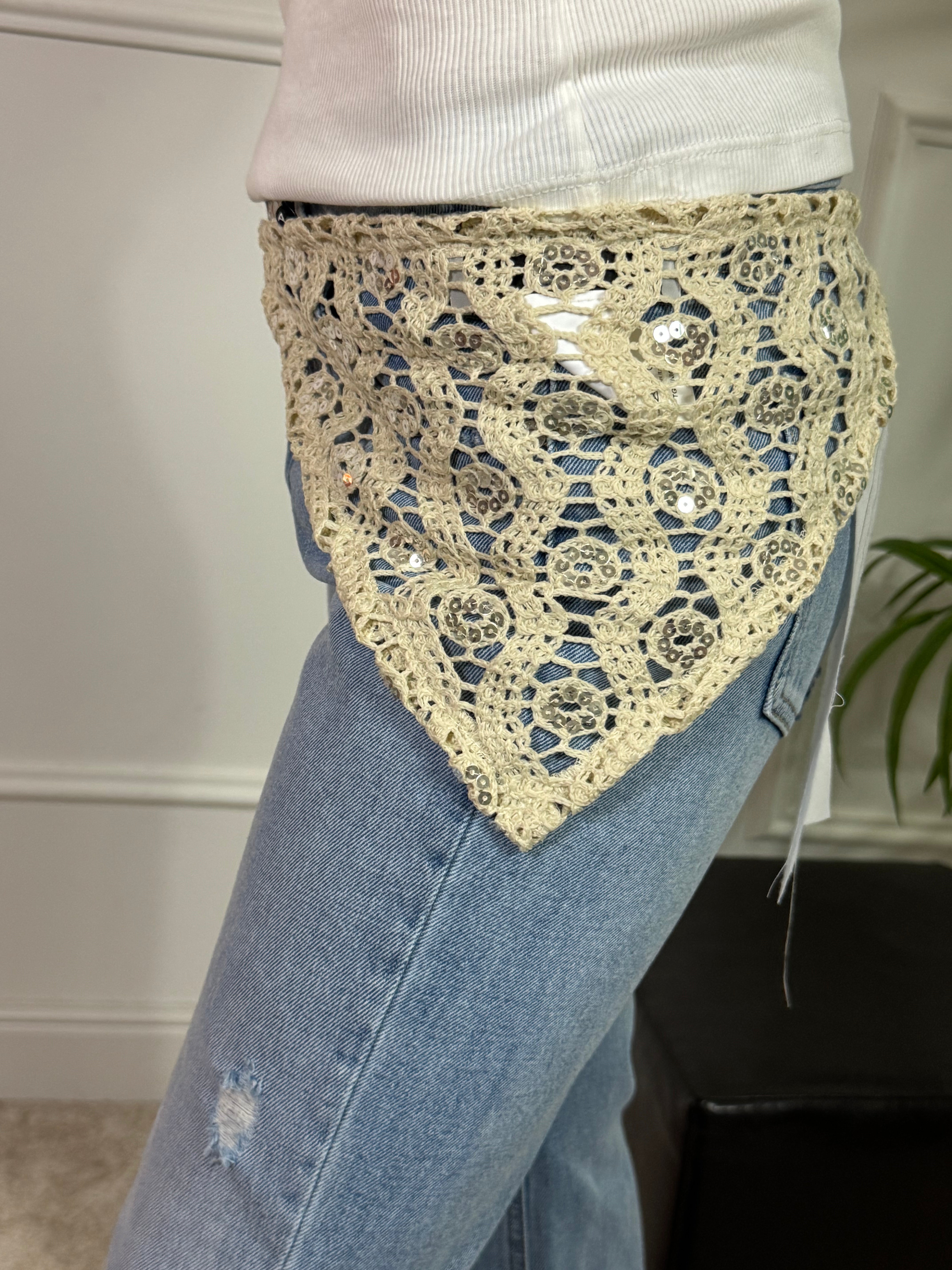 Bandana / Fusciacca Have One CROCHET CON PAILLETTES
