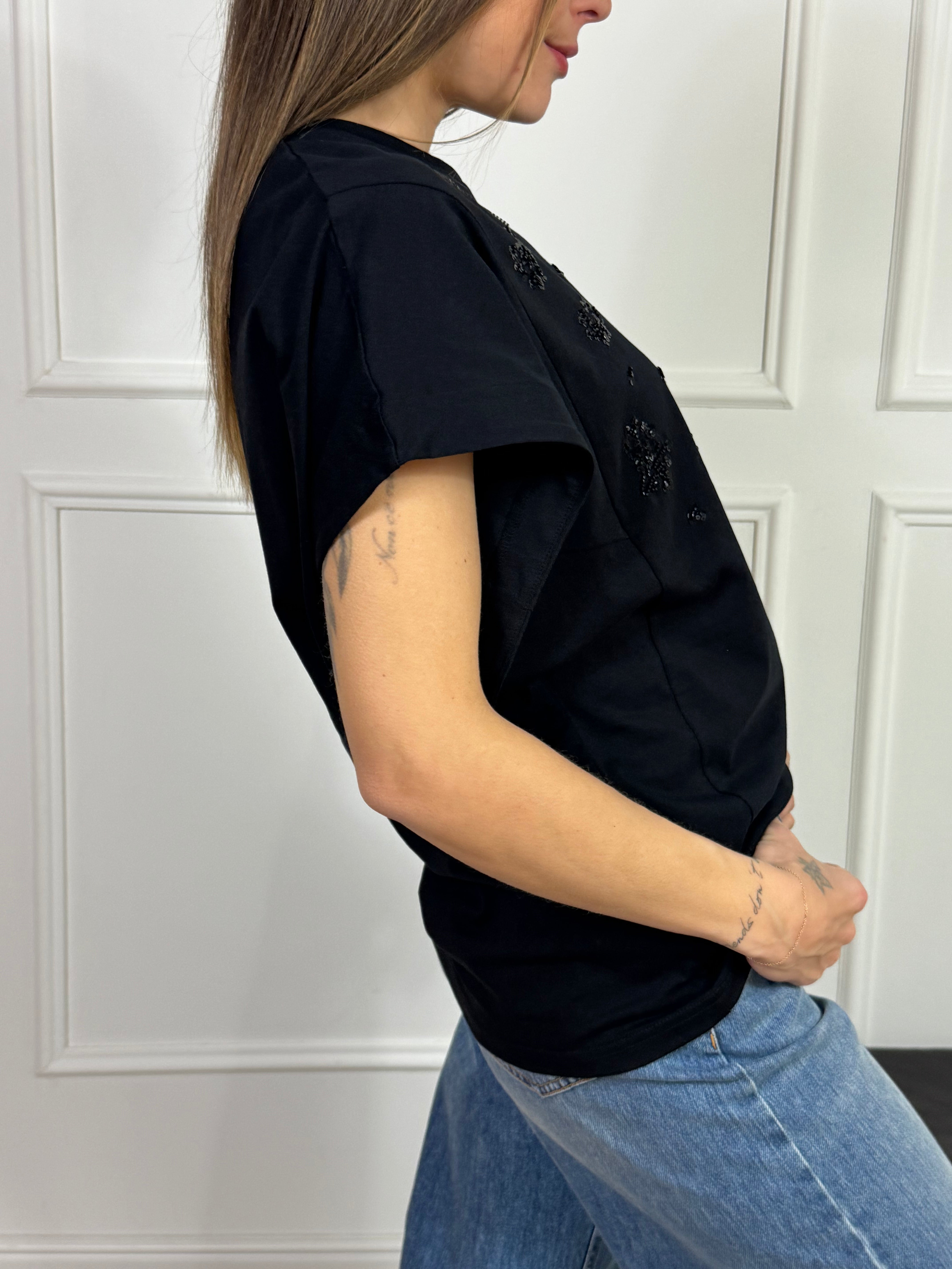T-shirt oversize Manila Grace con applicazioni