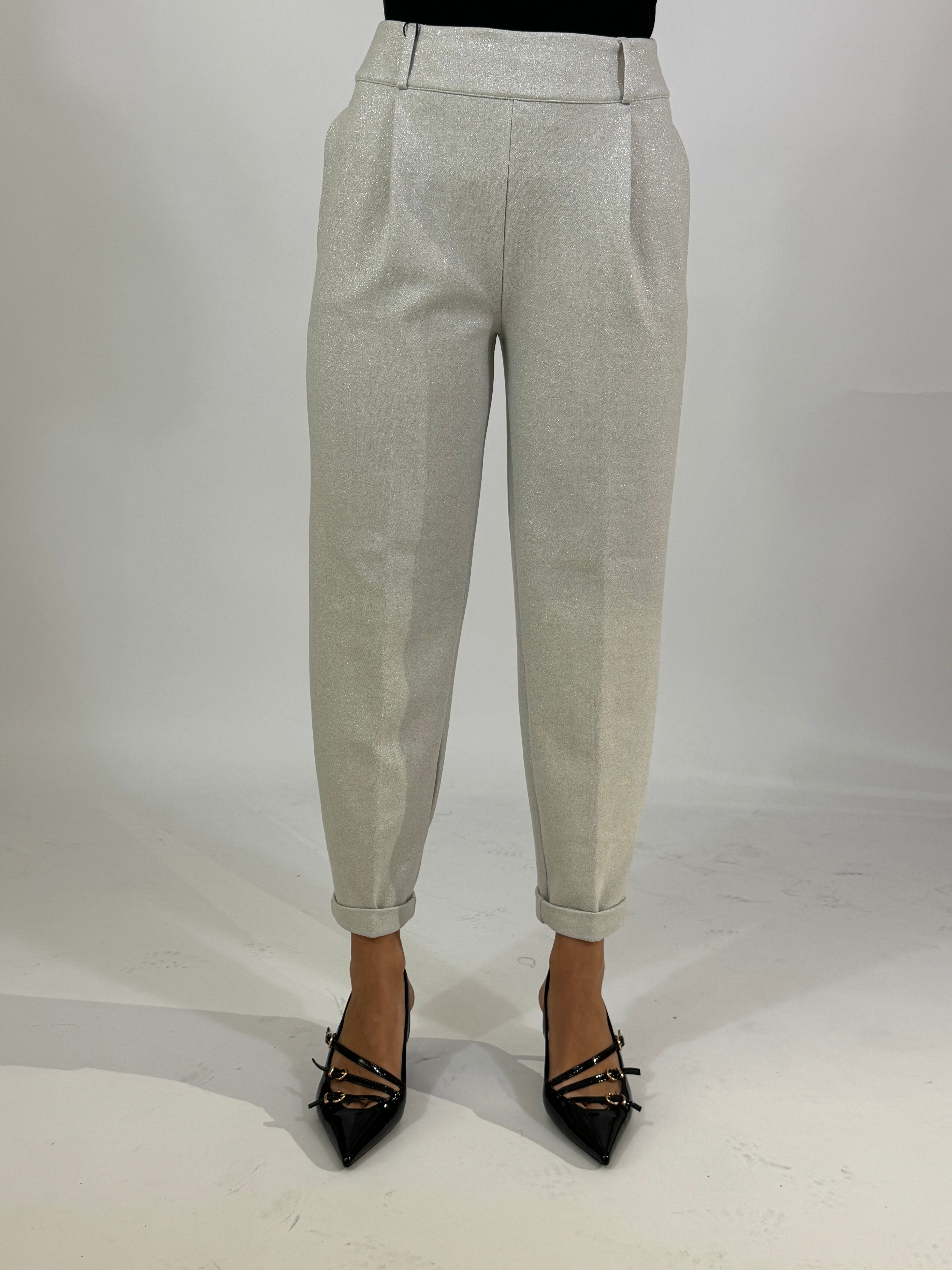 Pantalone Ragno CARROT WITH POCKETS - LUREX