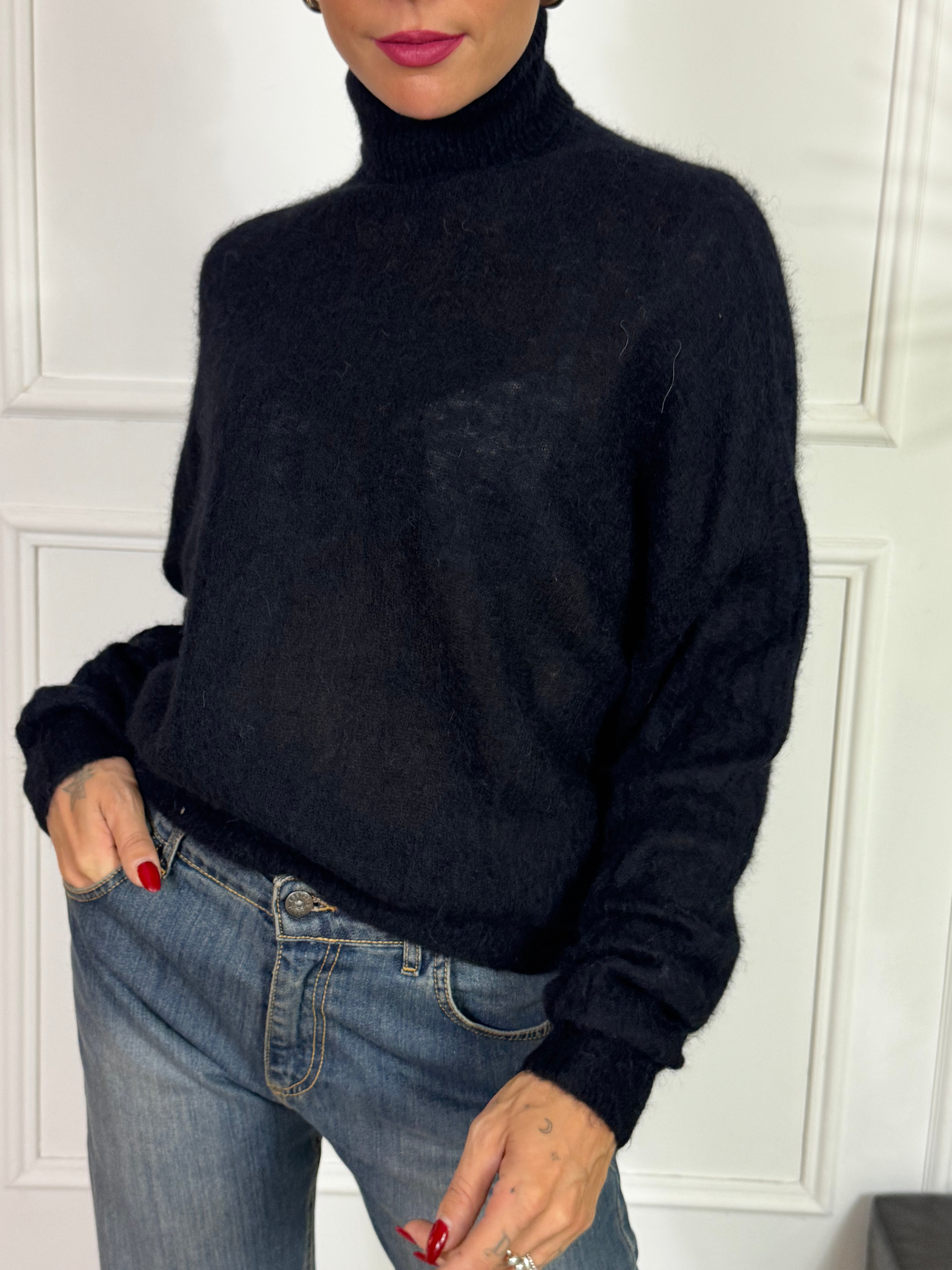 Maglia misto ALPACA Kontatto DOLCEVITA MANICA LUNGA