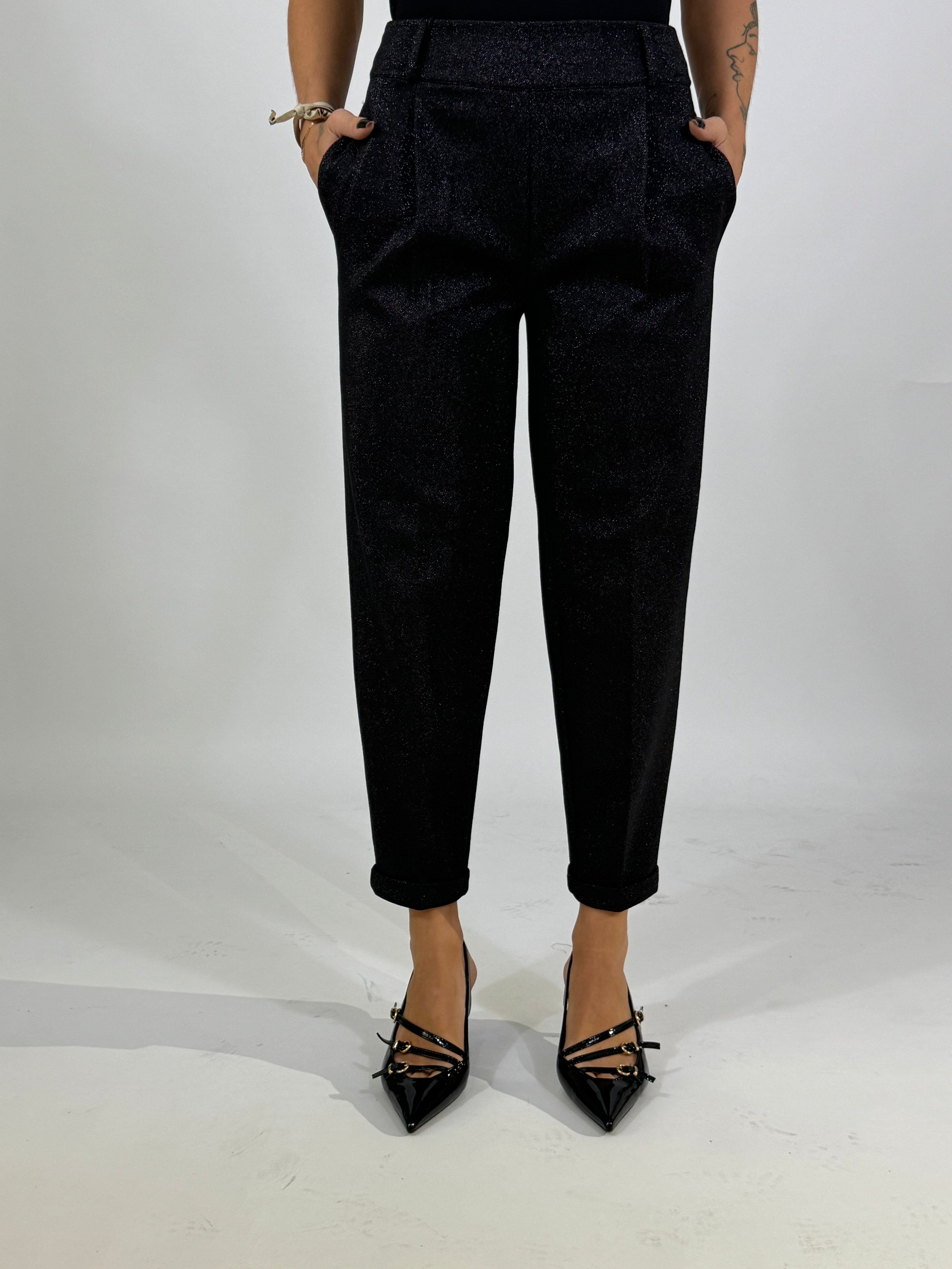 Pantalone Ragno CARROT WITH POCKETS - LUREX