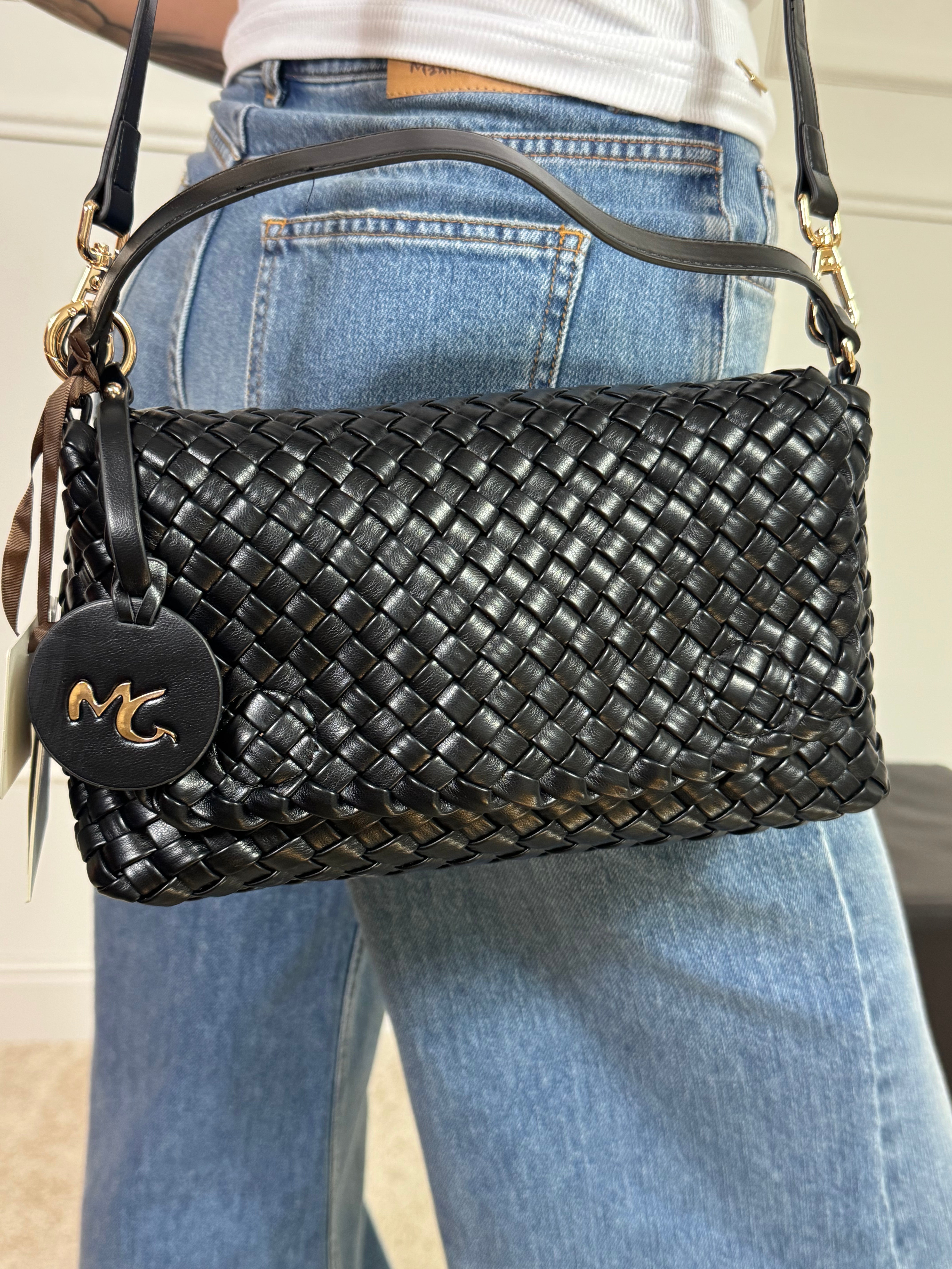 Borsa Manila Grace POCHETTE BAG ECOPELLE INTRECCIATA - ART. B821EU