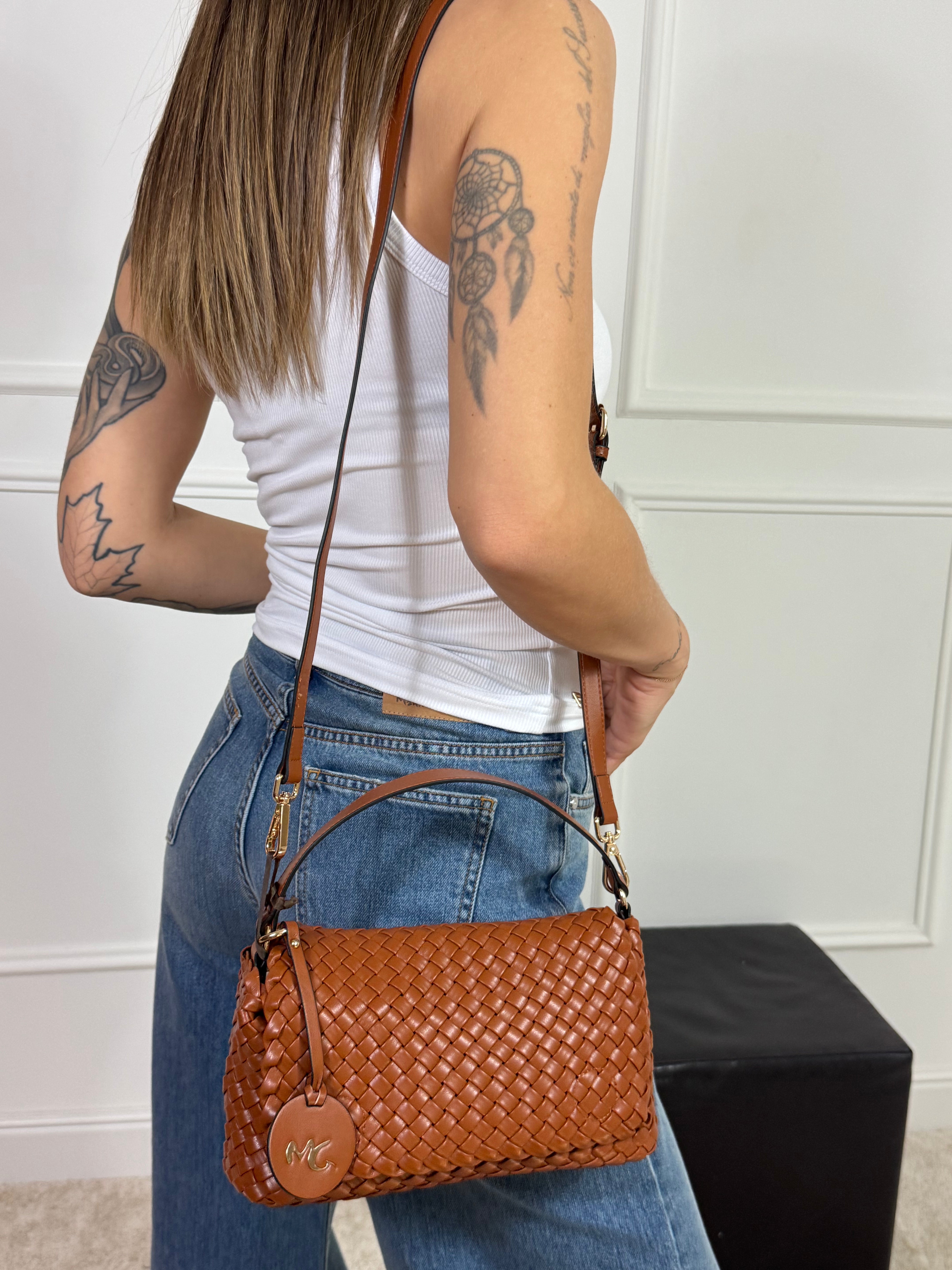 Borsa Manila Grace POCHETTE BAG ECOPELLE INTRECCIATA - ART. B821EU