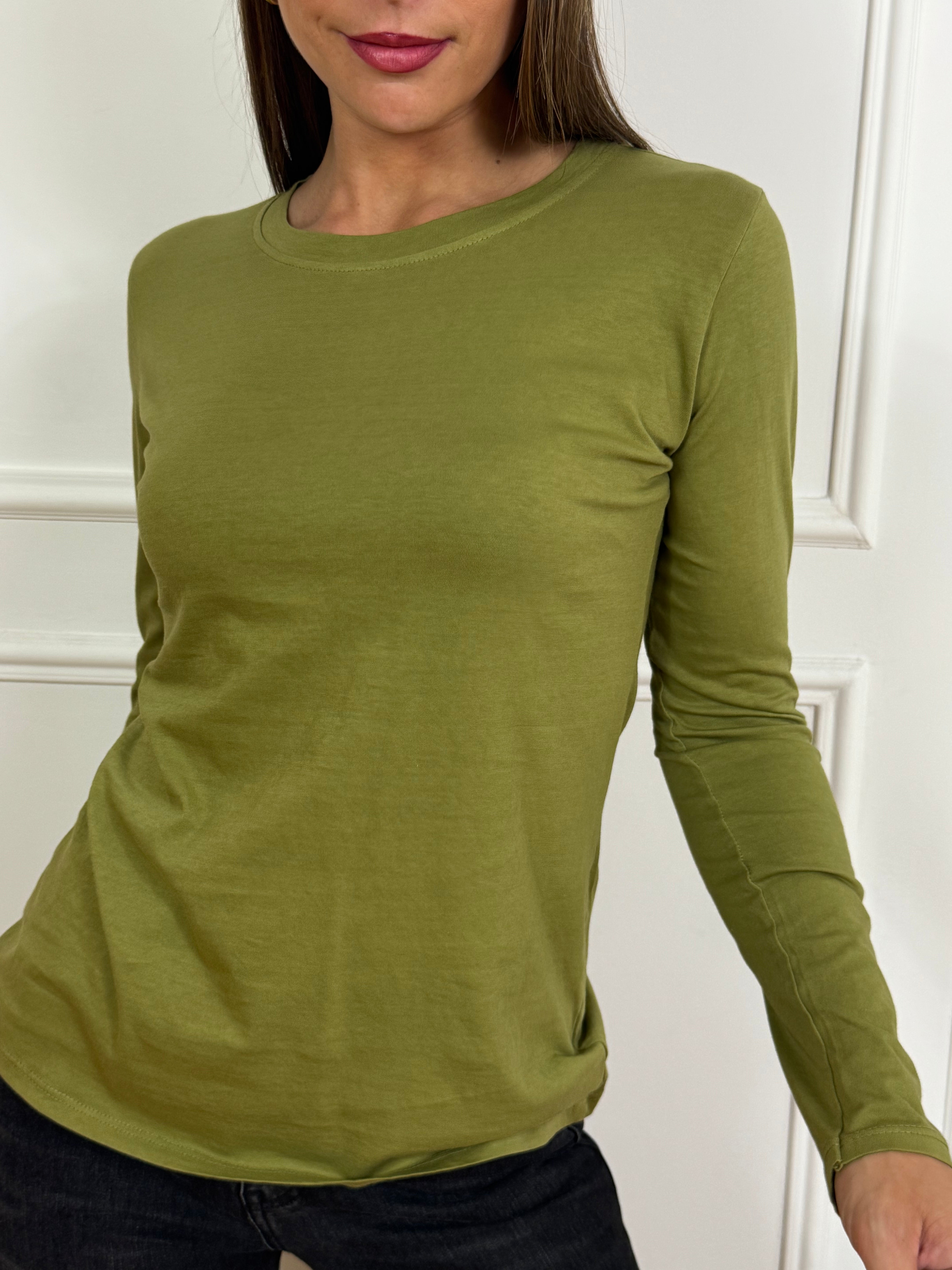 Maglia in cotone manica lunga Susy Mix GIROCOLLO