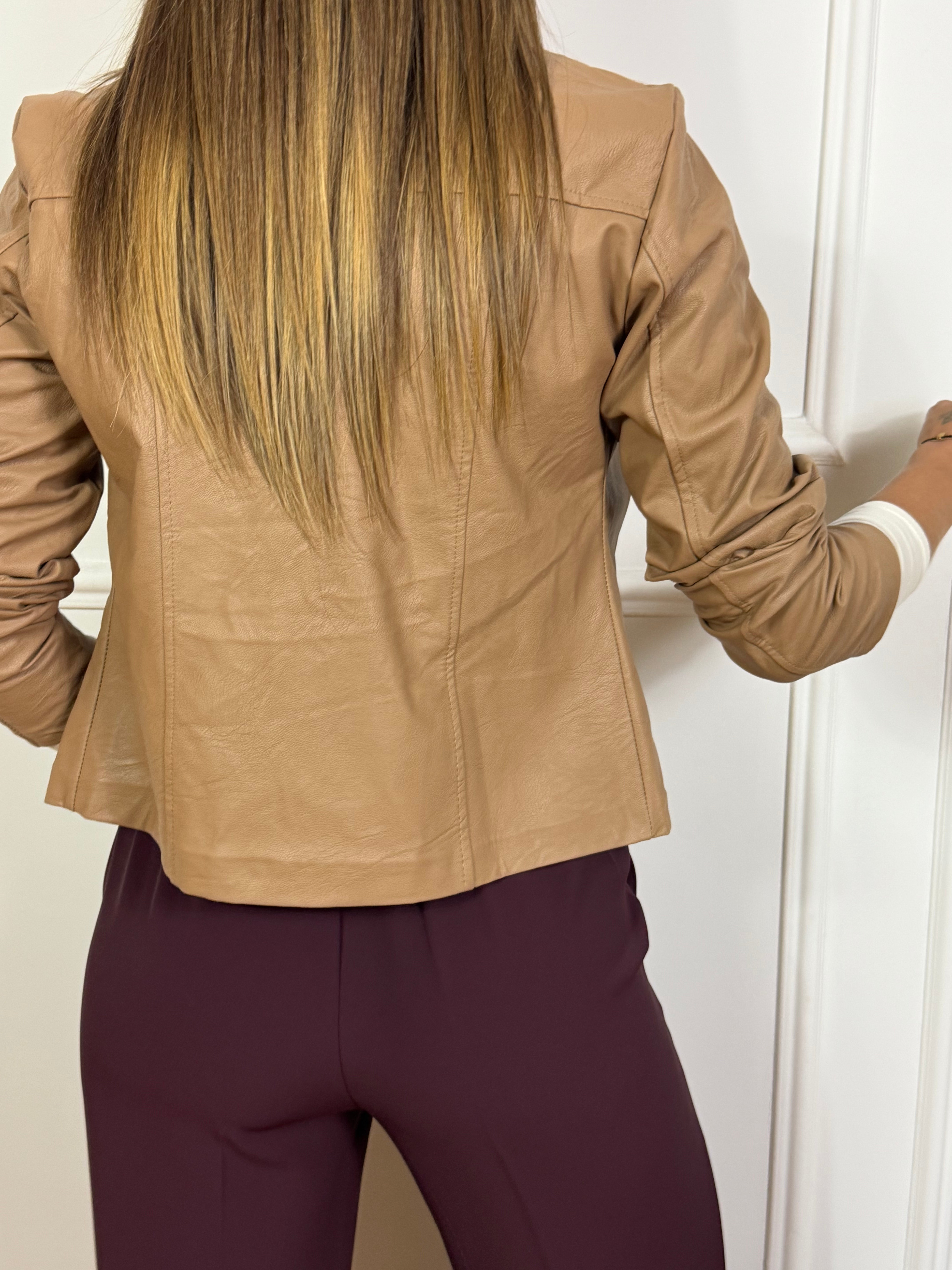 Giacca chiodino Susy Mix in ecopelle