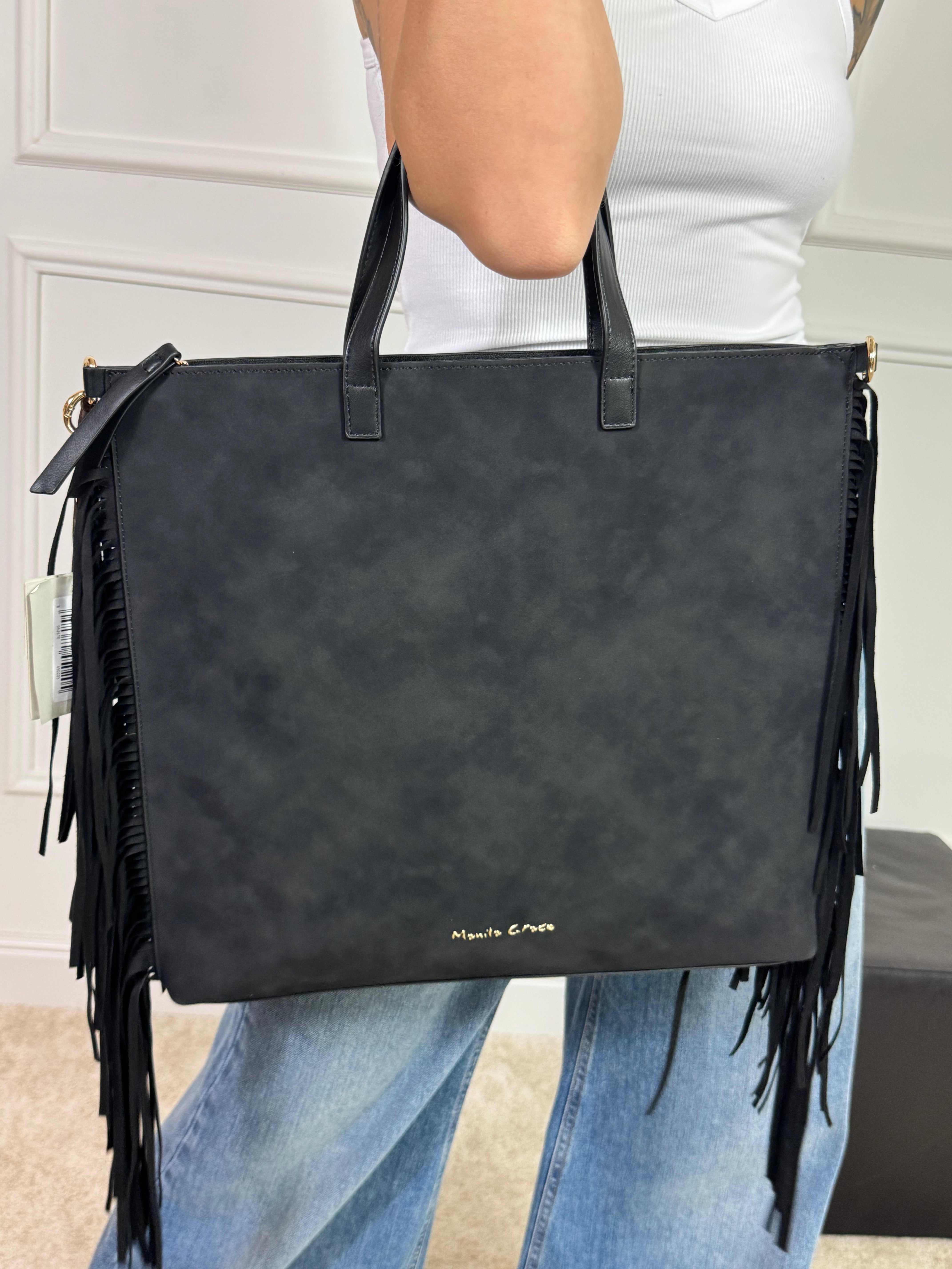 BORSA ZAINO Manila Grace CON FRANGE - ART. B803EU