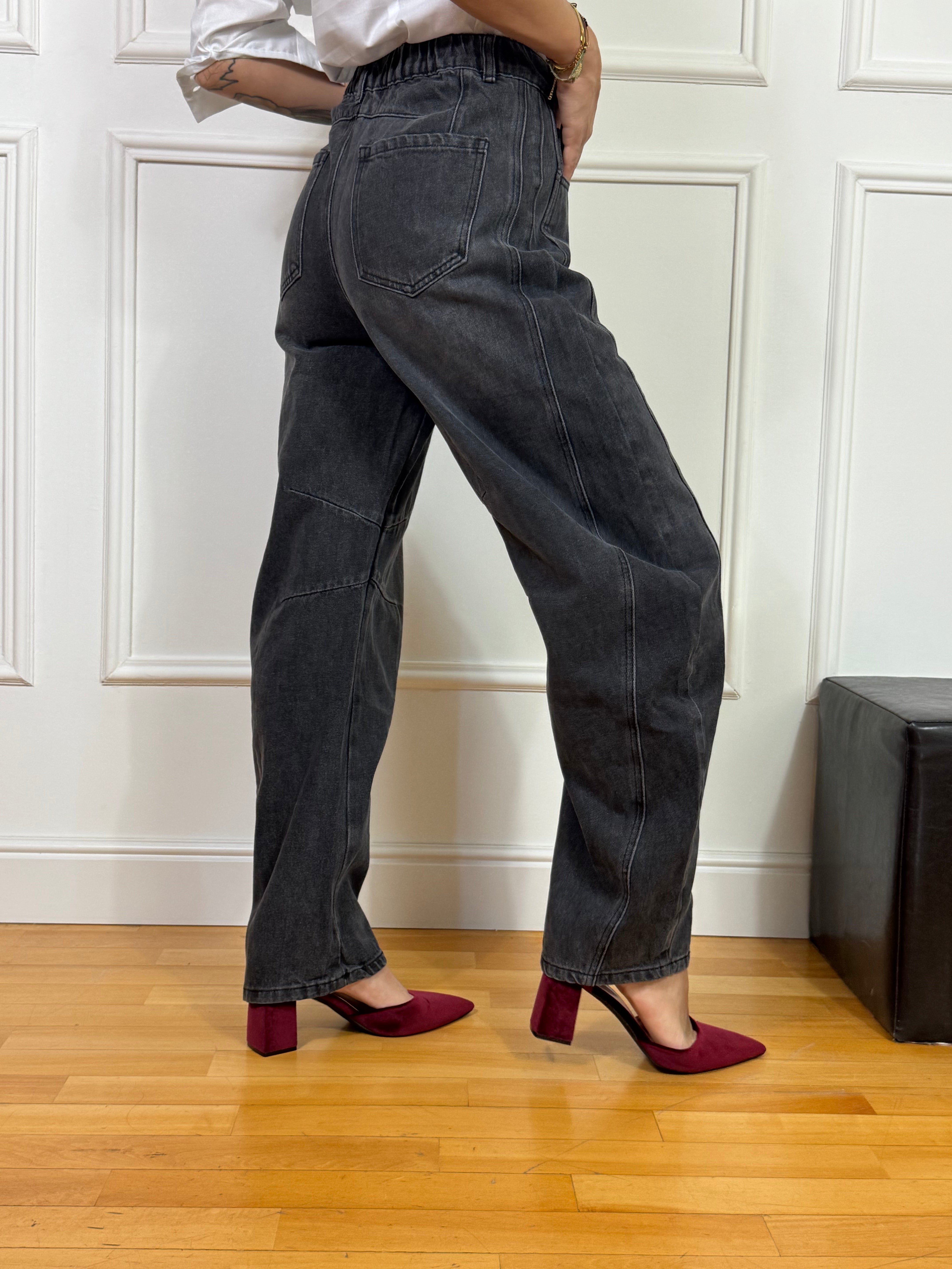 Jeans Susy Mix BANANA - GRIGIO DELAVE'