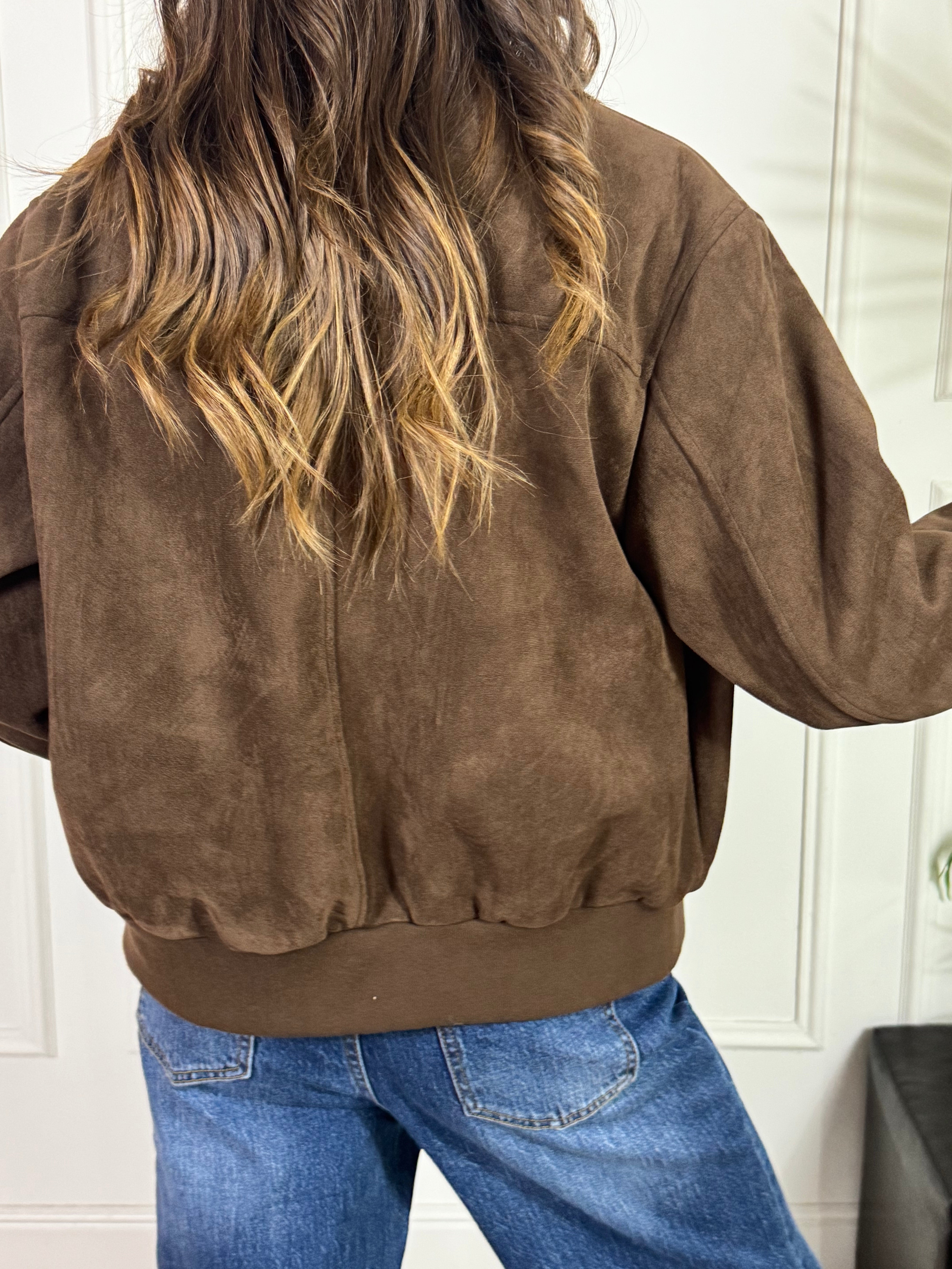 Giacca bomber con bottoni Victoria ILMH eco dainetto
