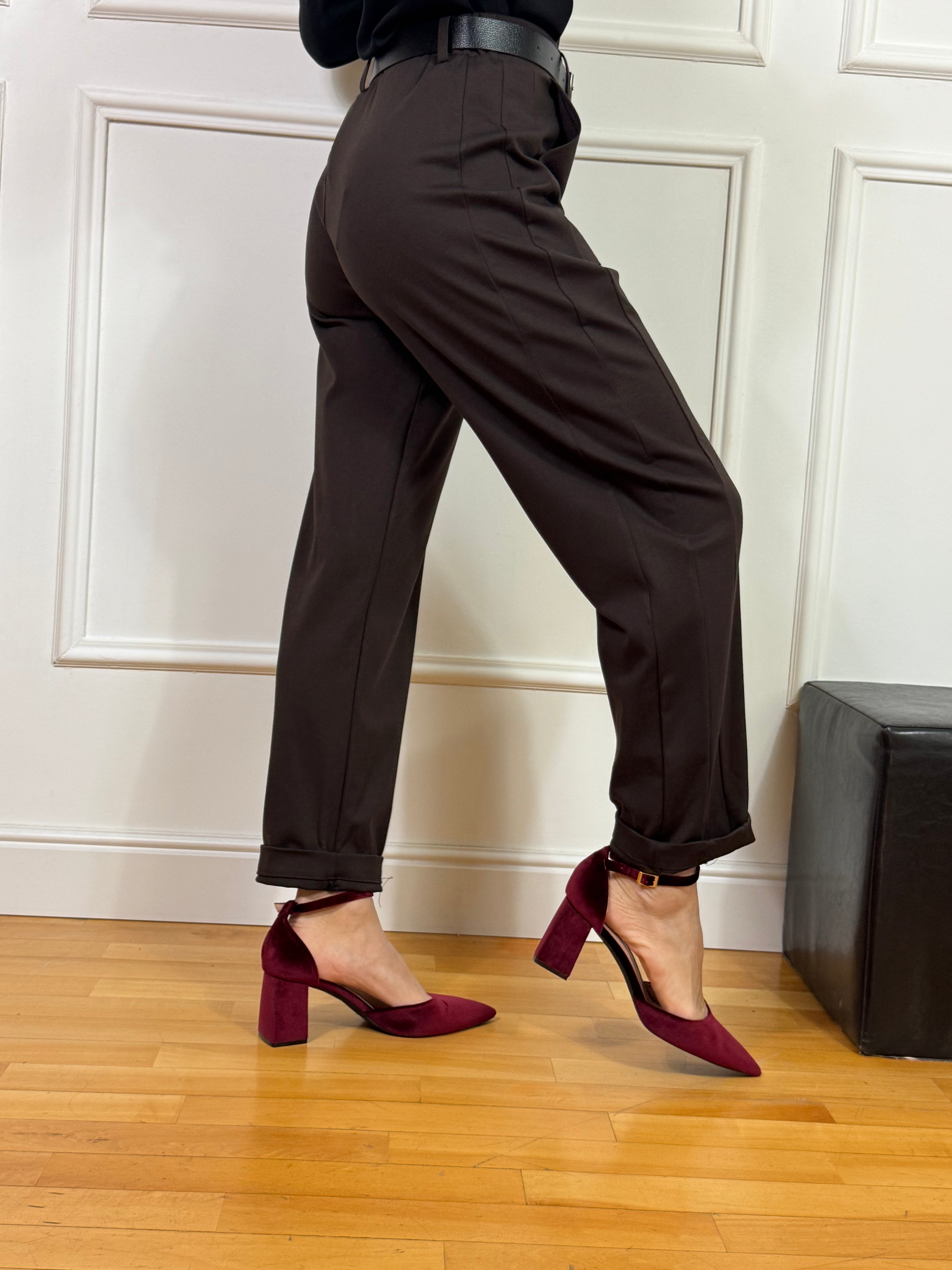 Pantalone Susy Mix in punto Milano con ciondolo stellina