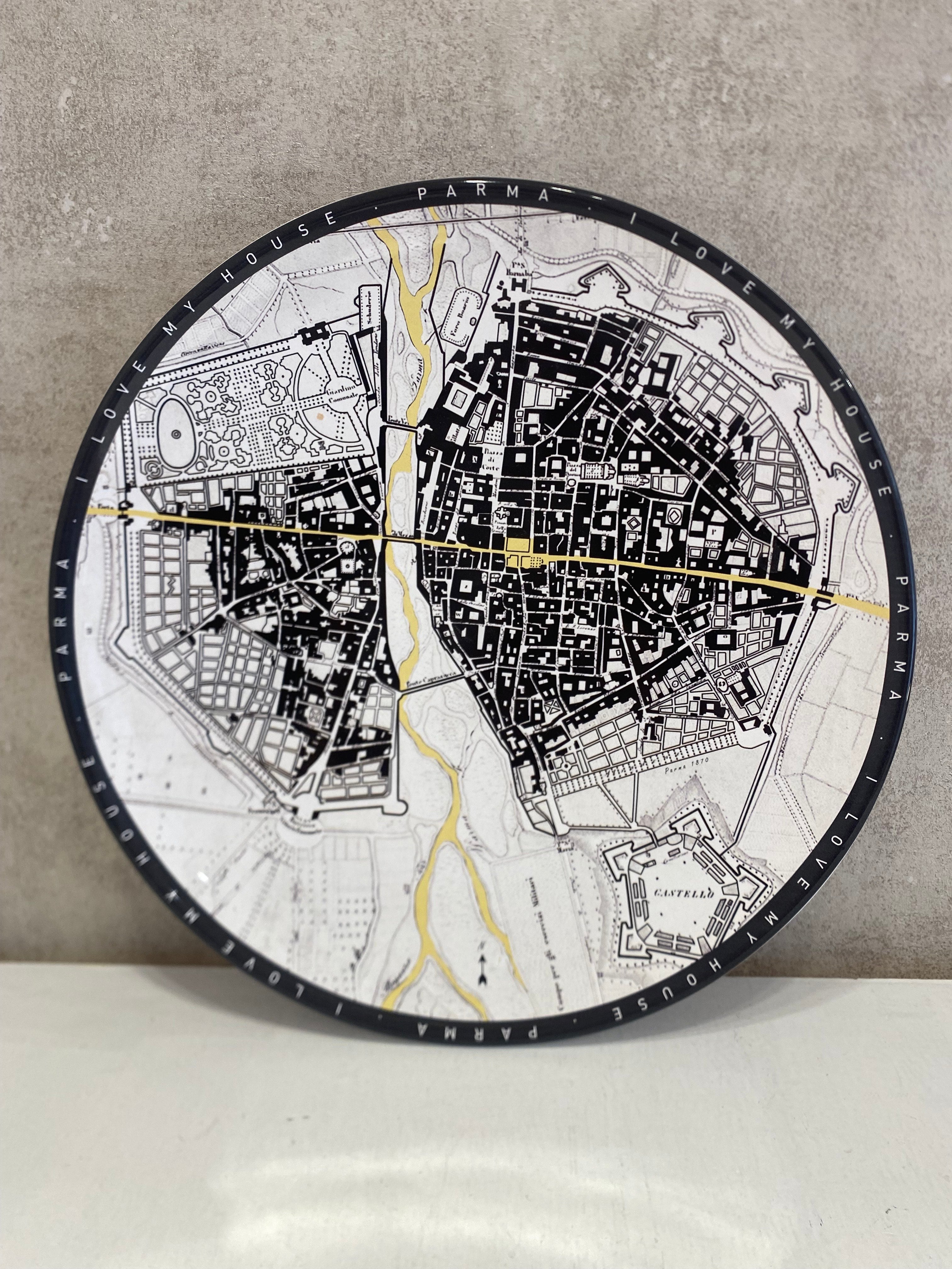 Piatto 30cm MAPPA DI PARMA
