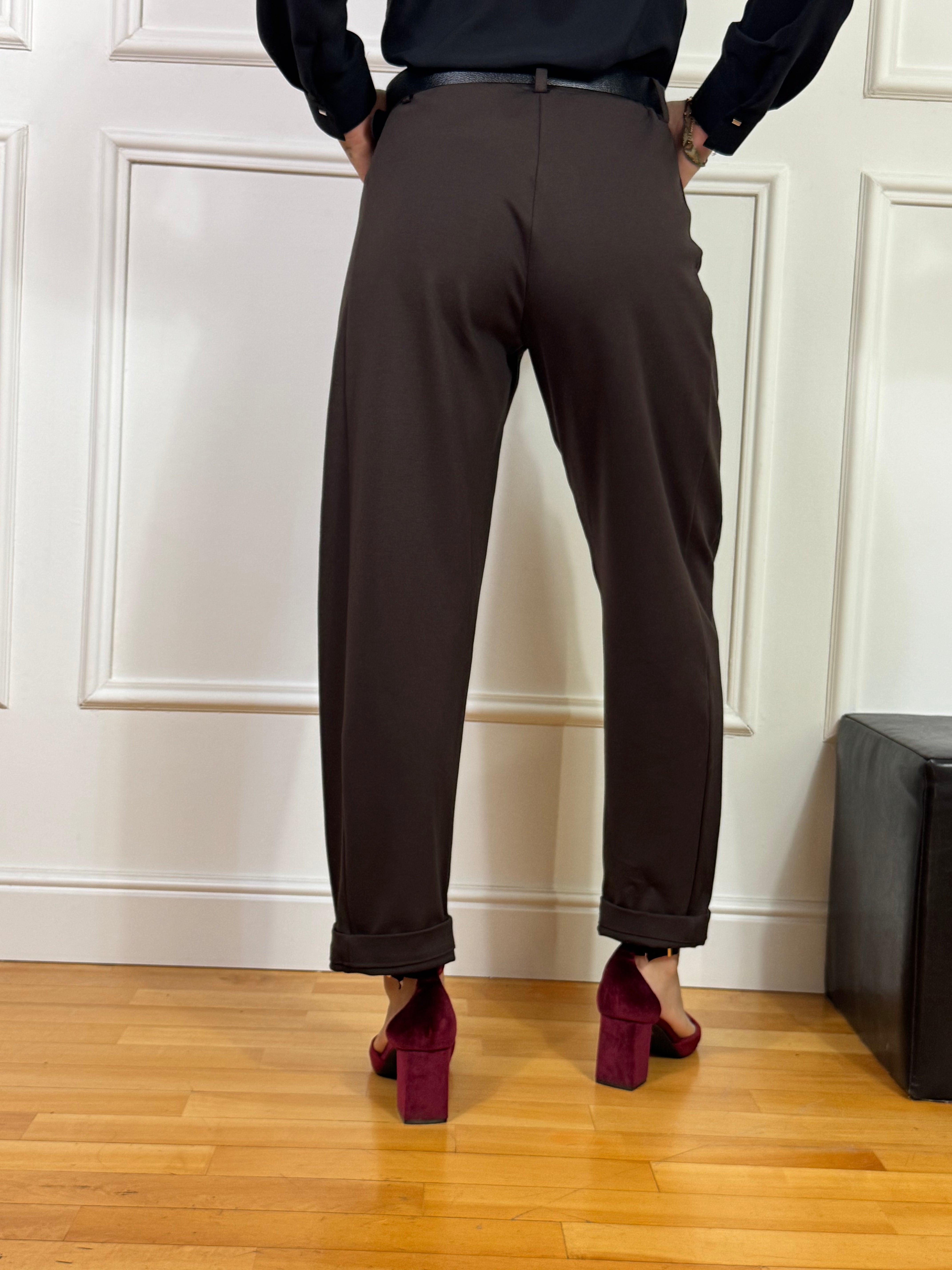 Pantalone Susy Mix in punto Milano con ciondolo stellina