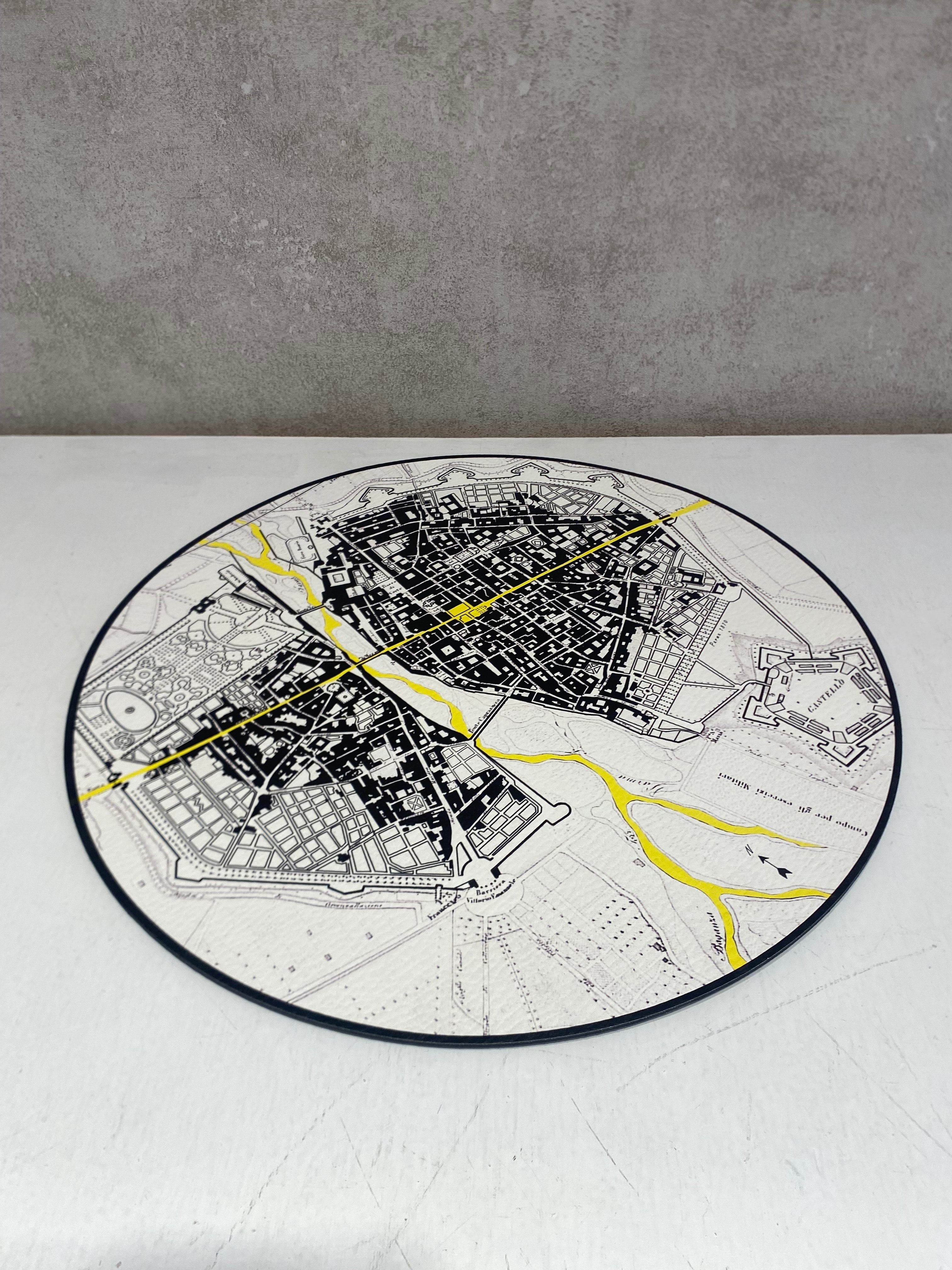 Sottopiatto 2pz MAPPA DI PARMA