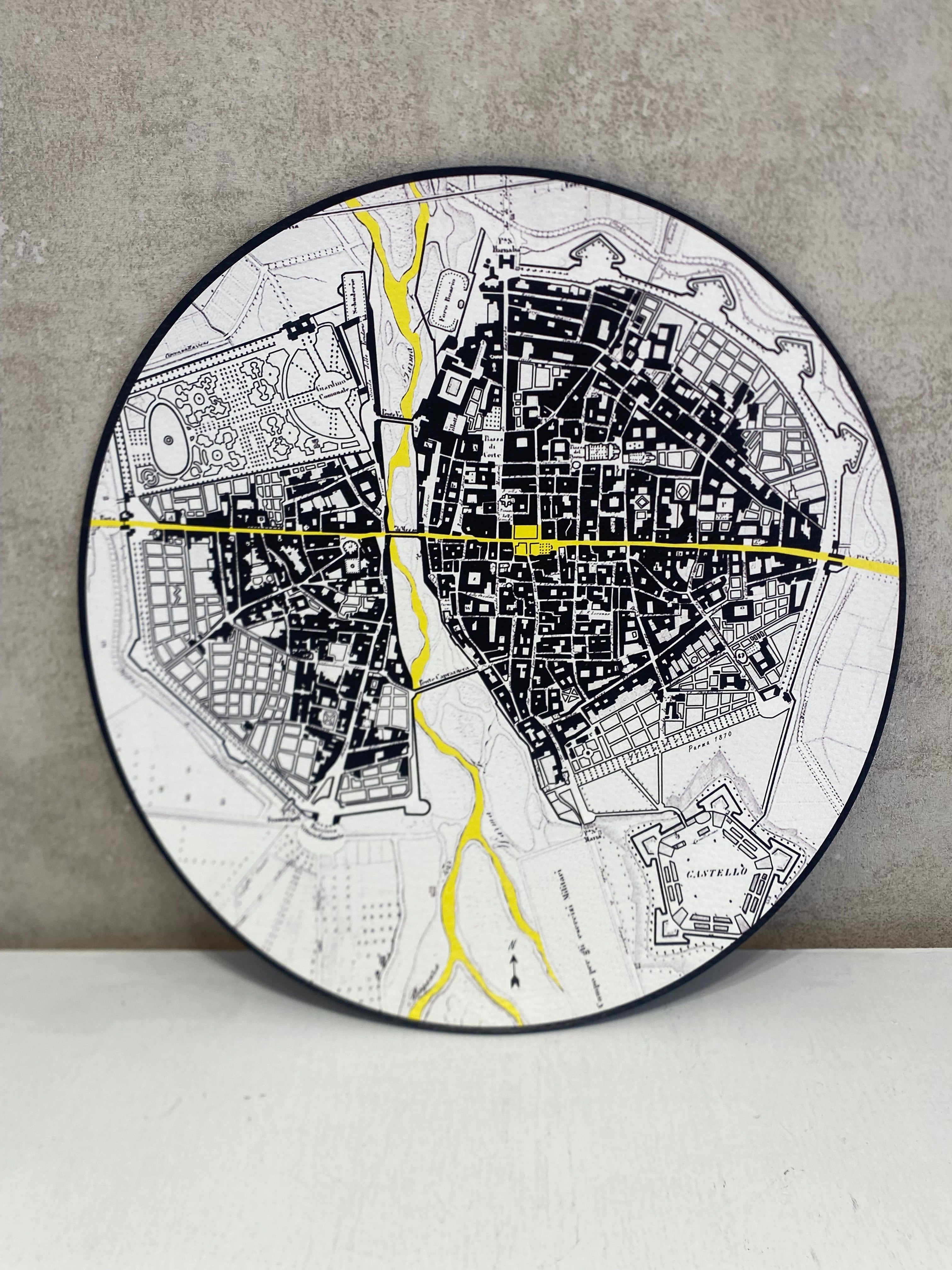 Sottopiatto 2pz MAPPA DI PARMA