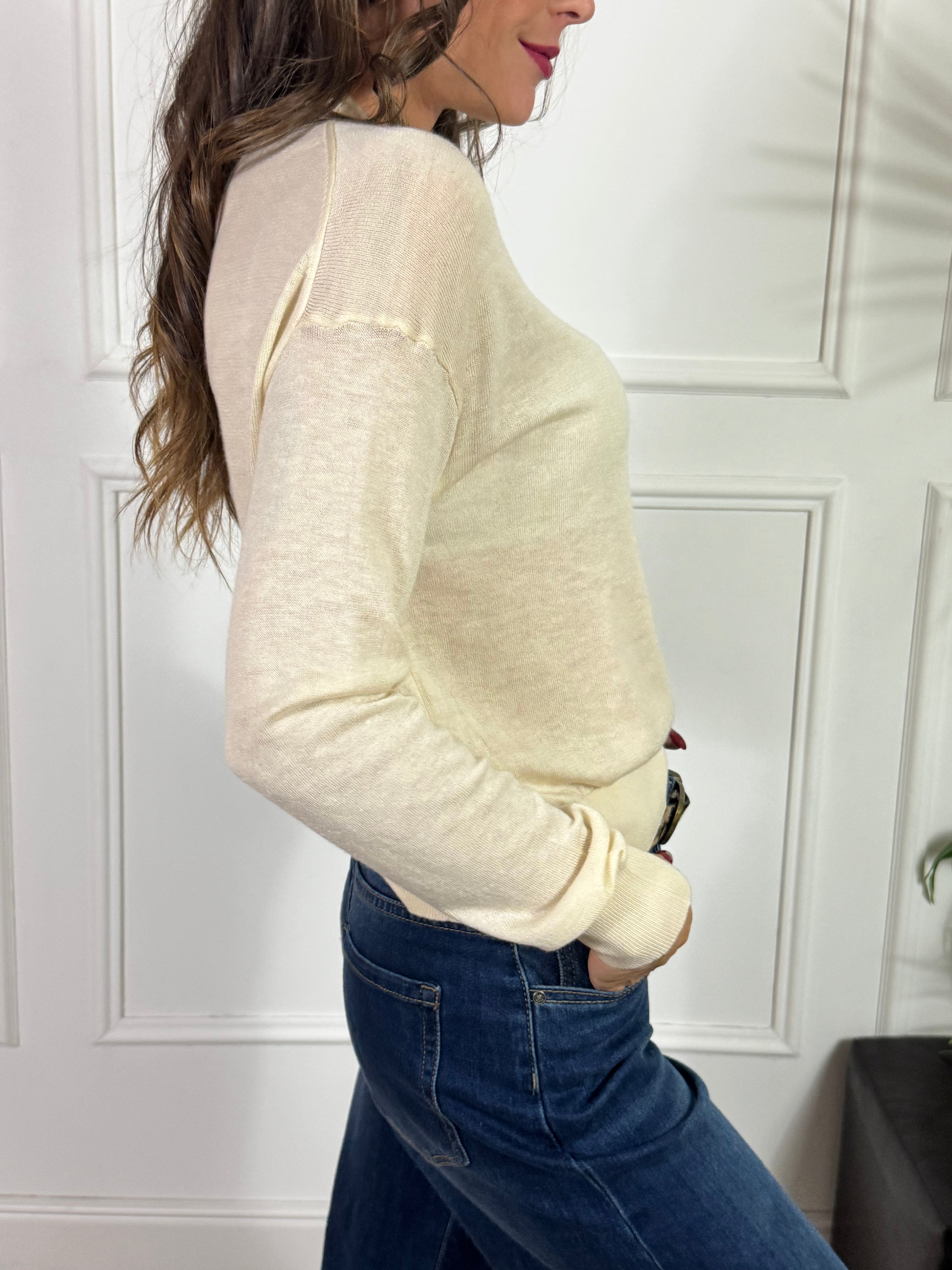 Maglia girocollo arrotolato Victoria ILMH basic