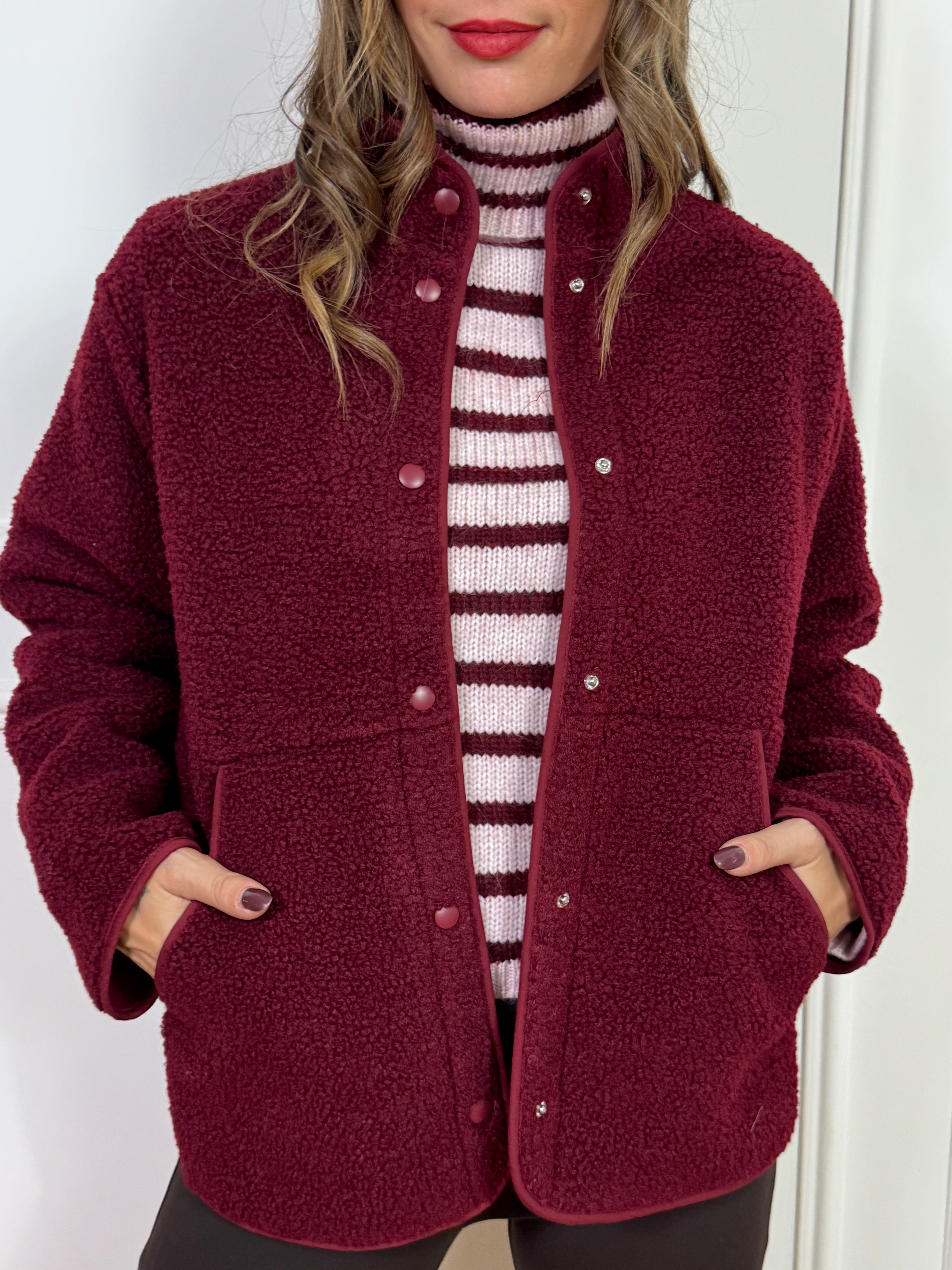 Giacca MANICA LUNGA JJXX TEDDY - modello VERA - TINTA UNITA