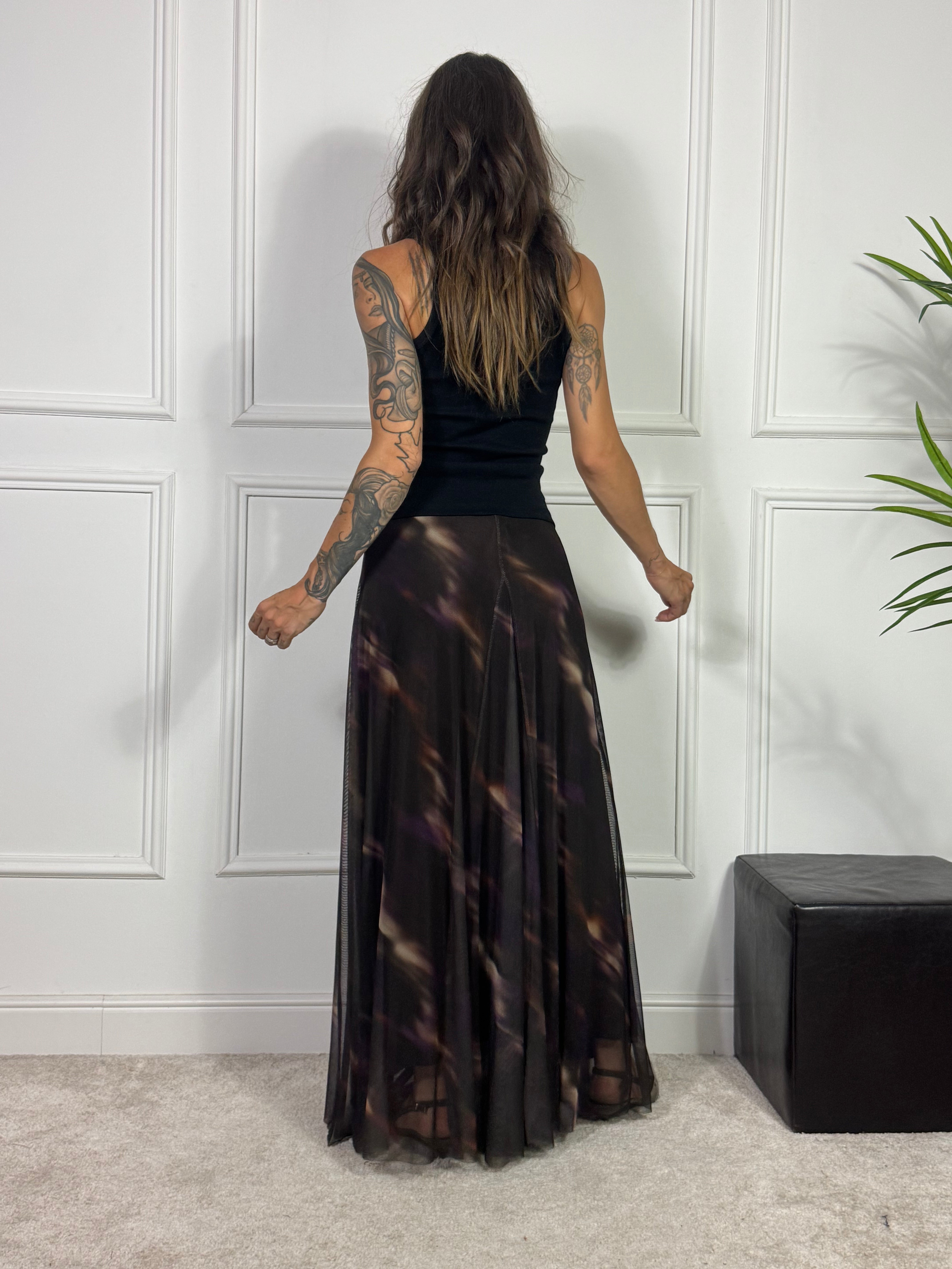 Gonna lunga in tulle Susy Mix TIE N DYE