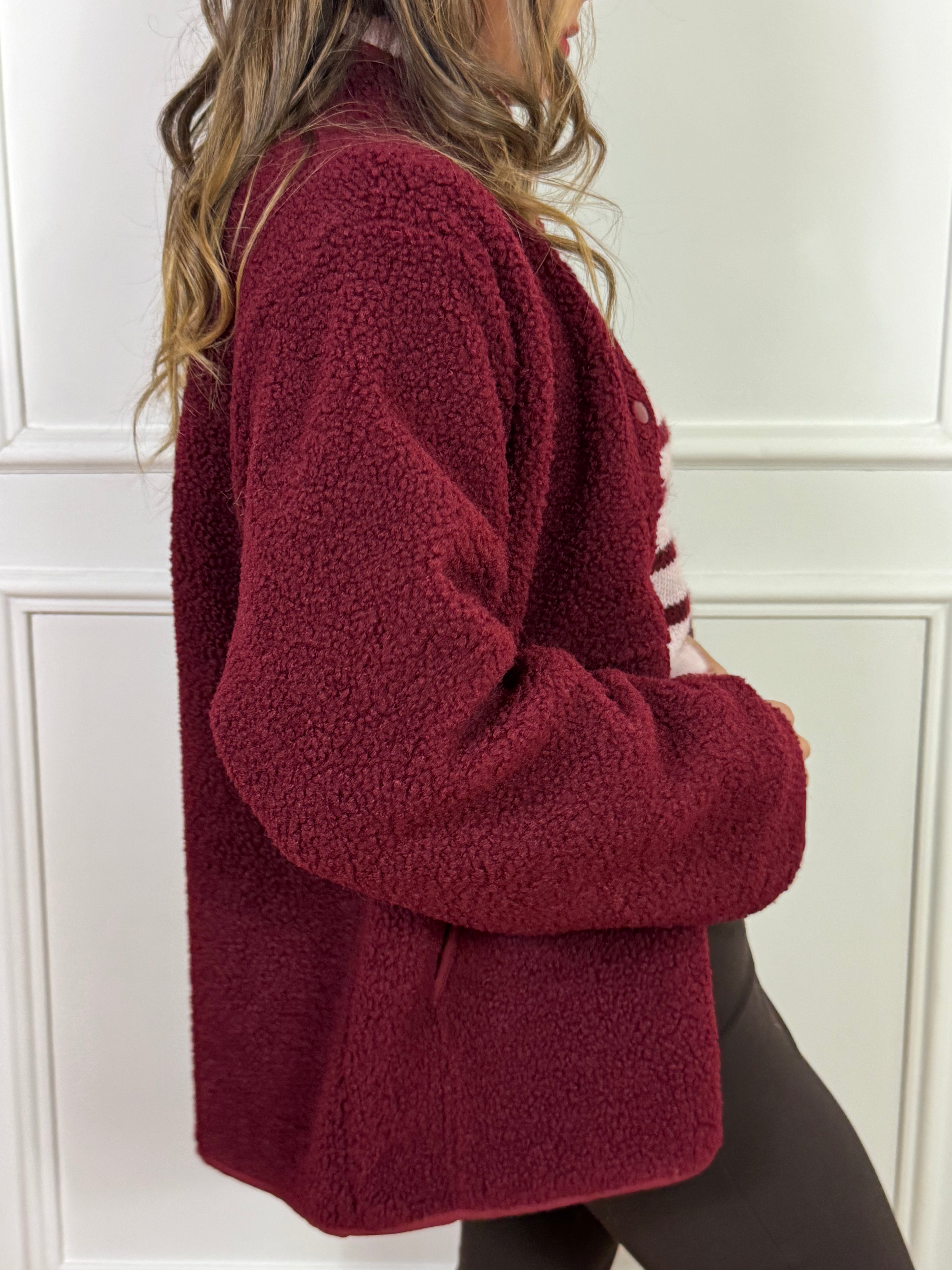 Giacca MANICA LUNGA JJXX TEDDY - modello VERA - TINTA UNITA