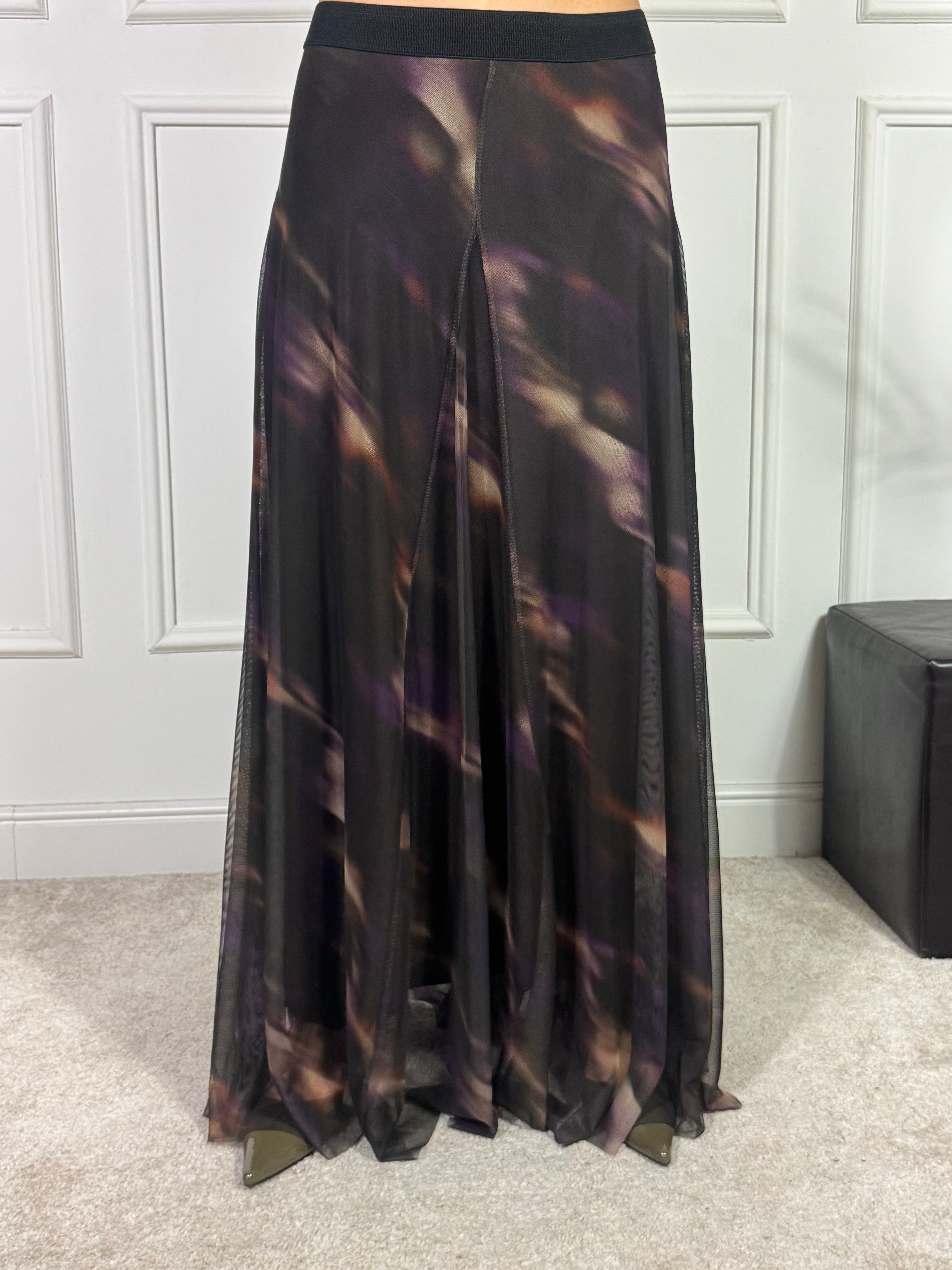 Gonna lunga in tulle Susy Mix TIE N DYE