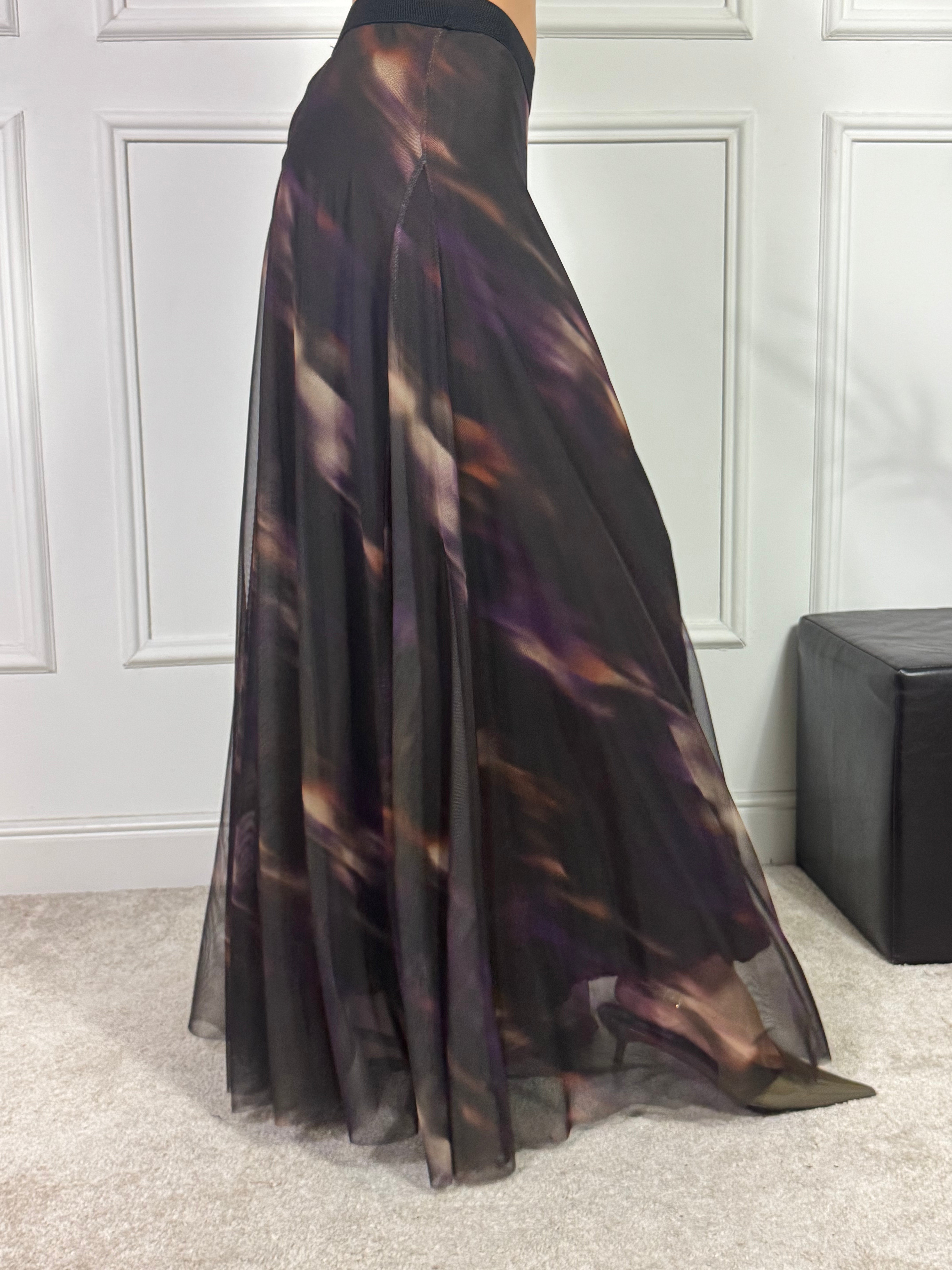 Gonna lunga in tulle Susy Mix TIE N DYE