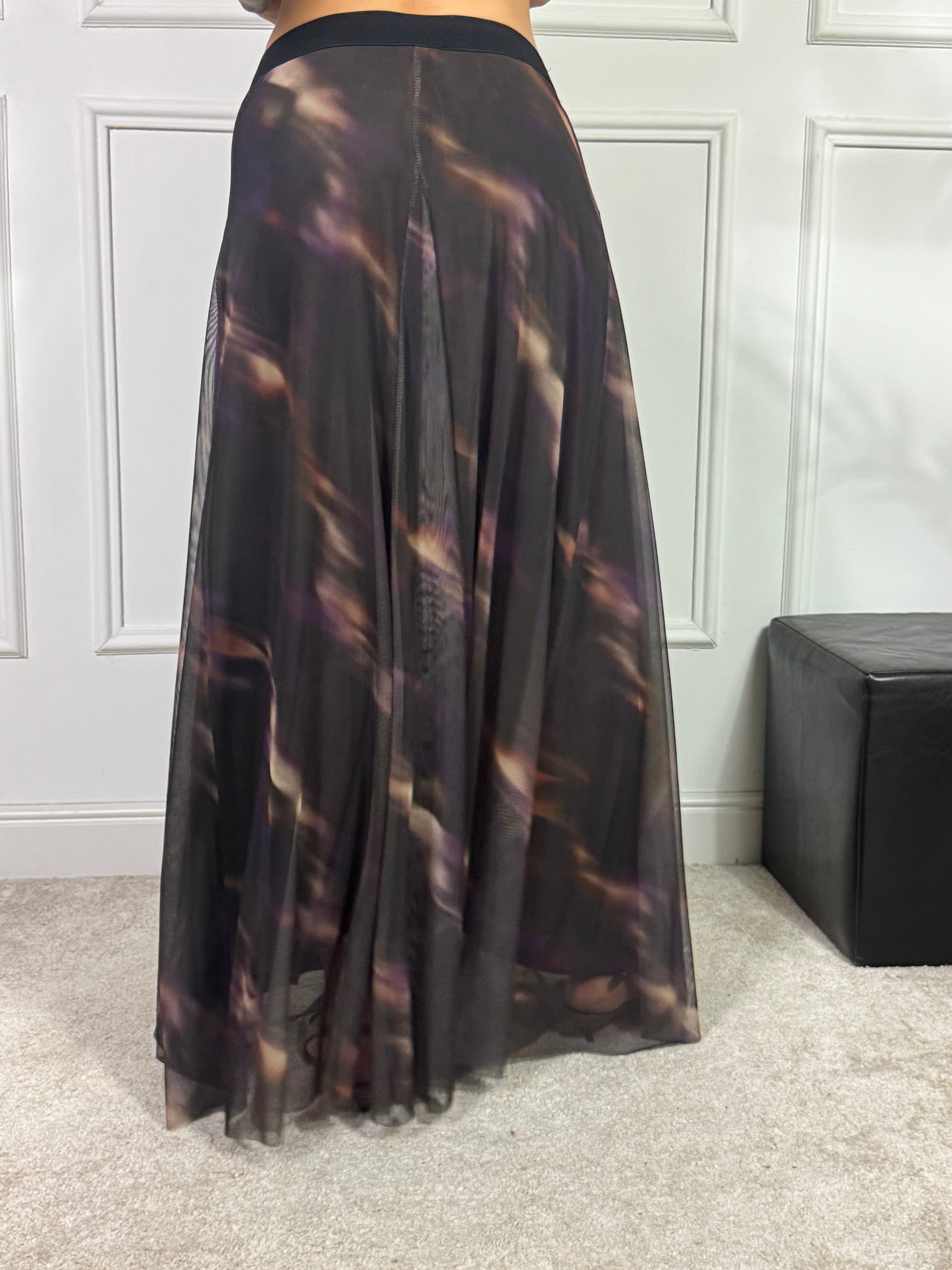 Gonna lunga in tulle Susy Mix TIE N DYE