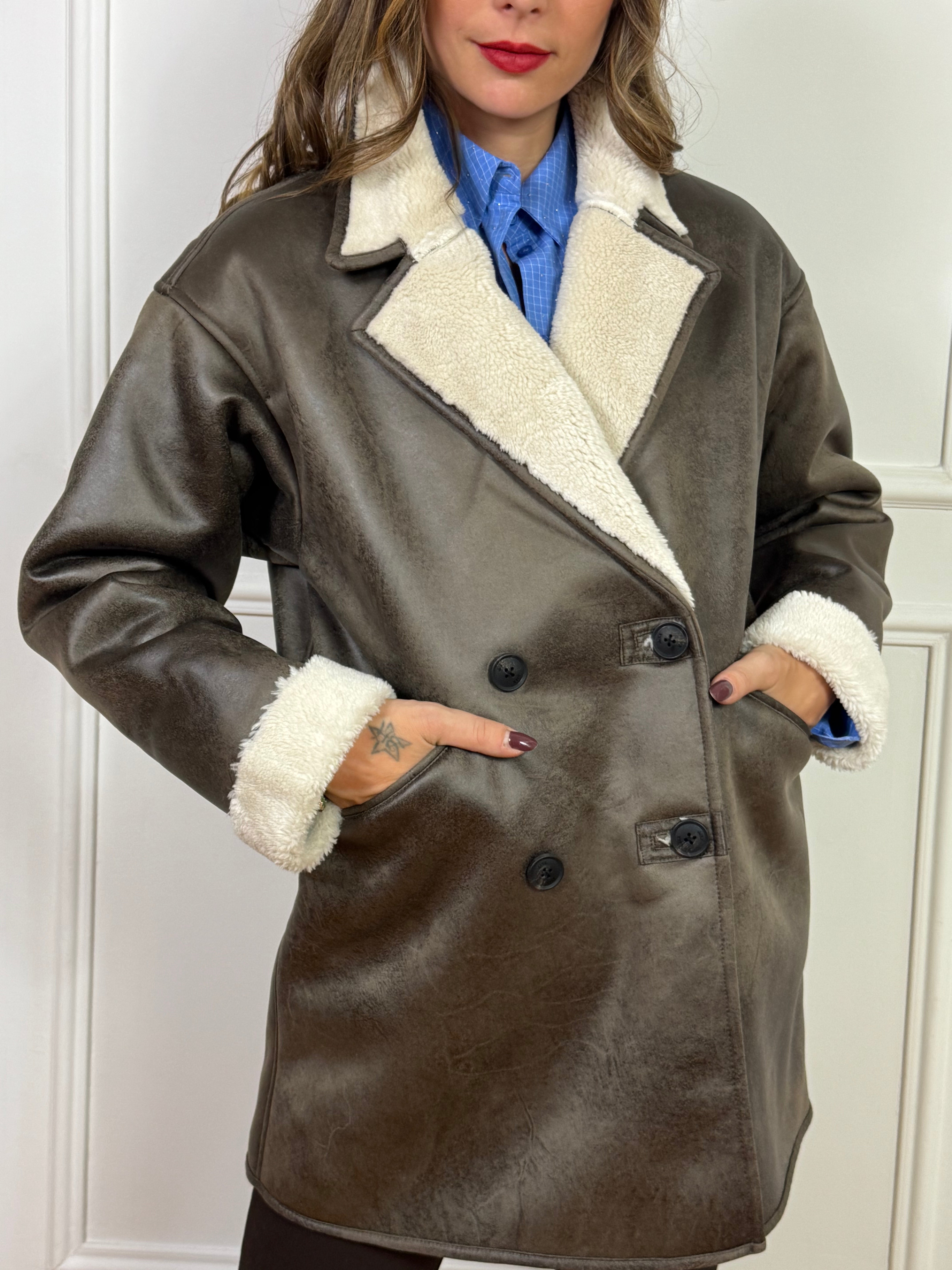 Giacca CAPPOTTO ECOMONTONE JJXX - modello NOELLE