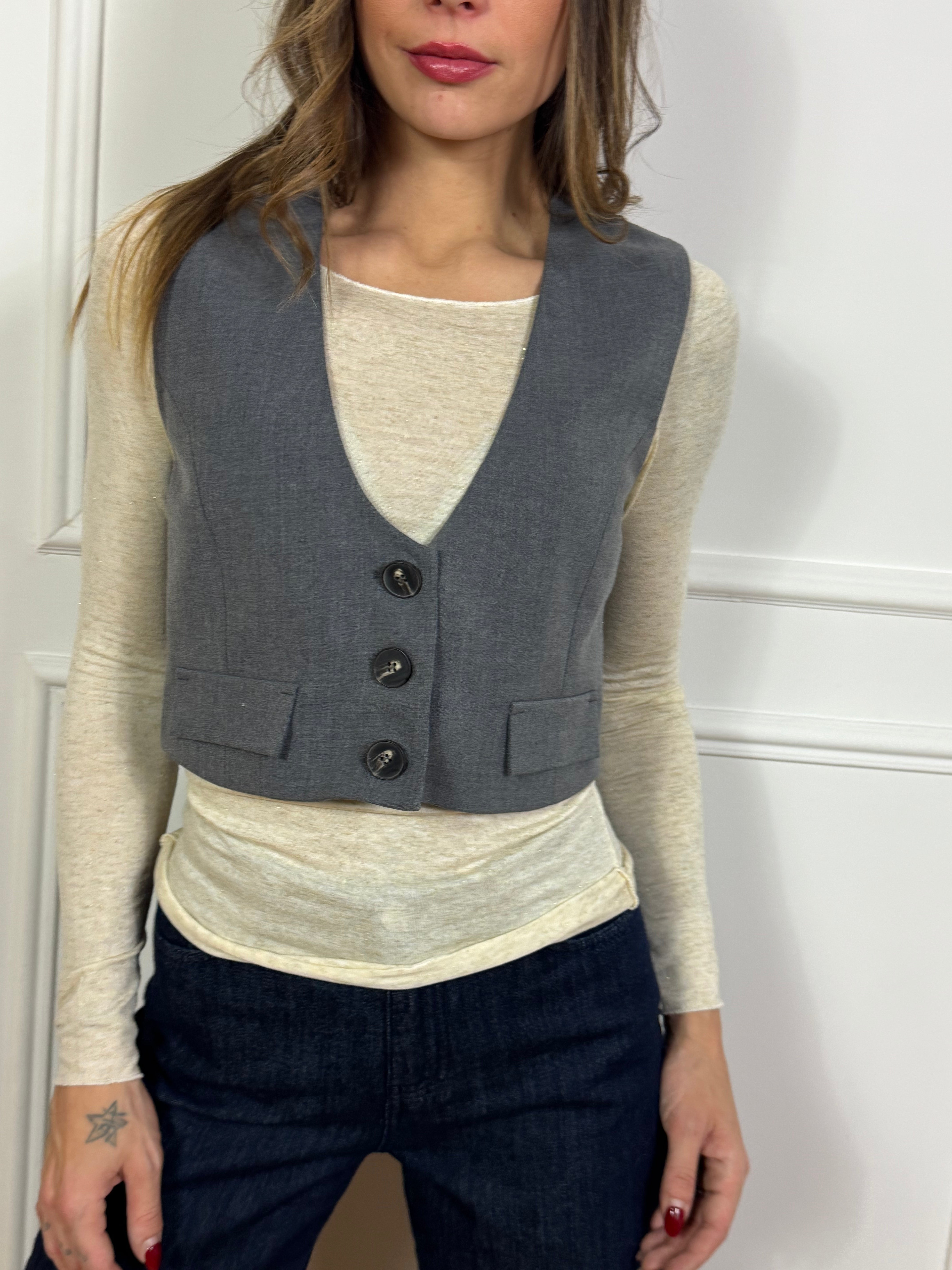 Gilet crop Kikisix