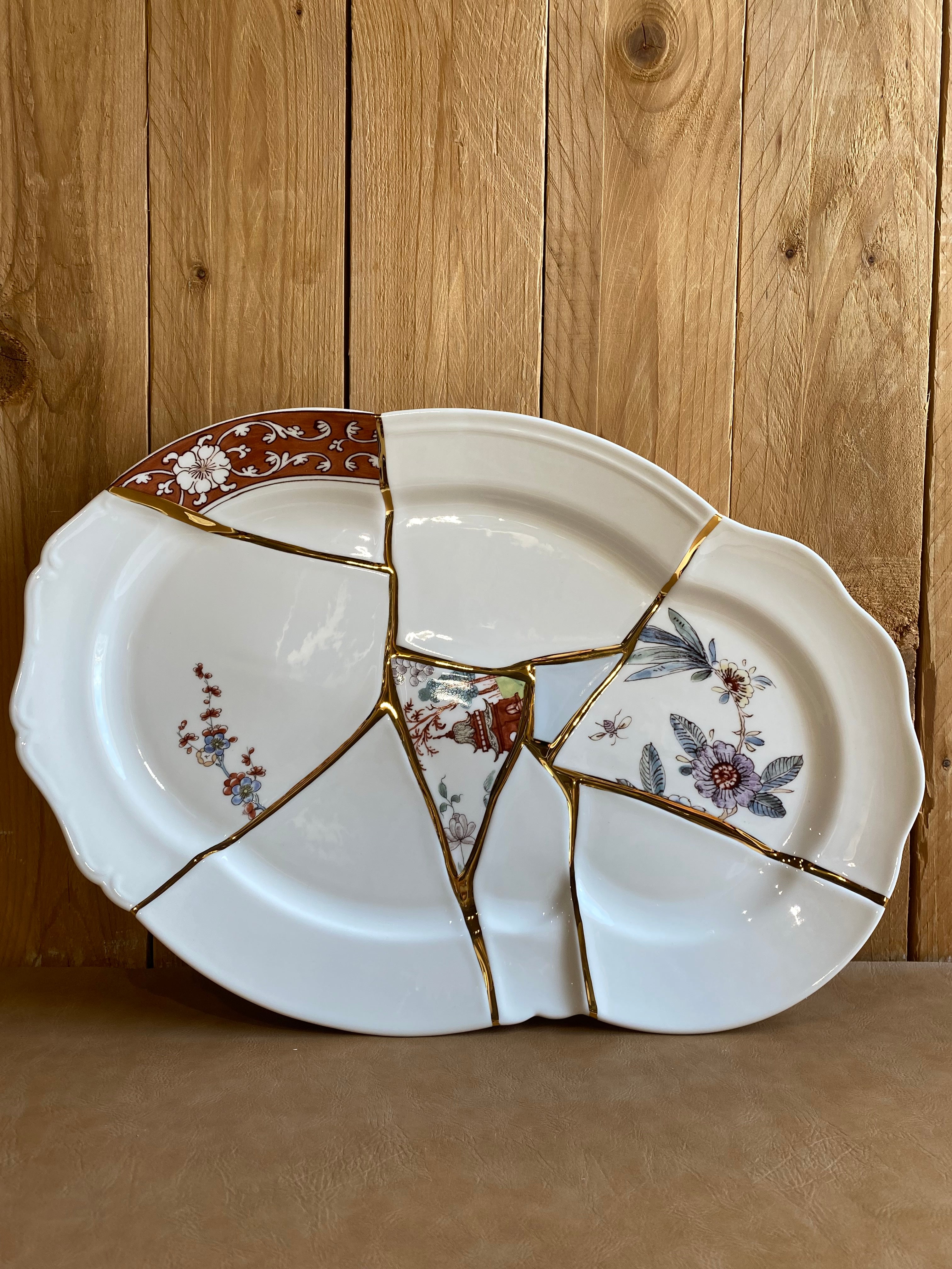 Piatto ovale KINTSUGI SELETTI