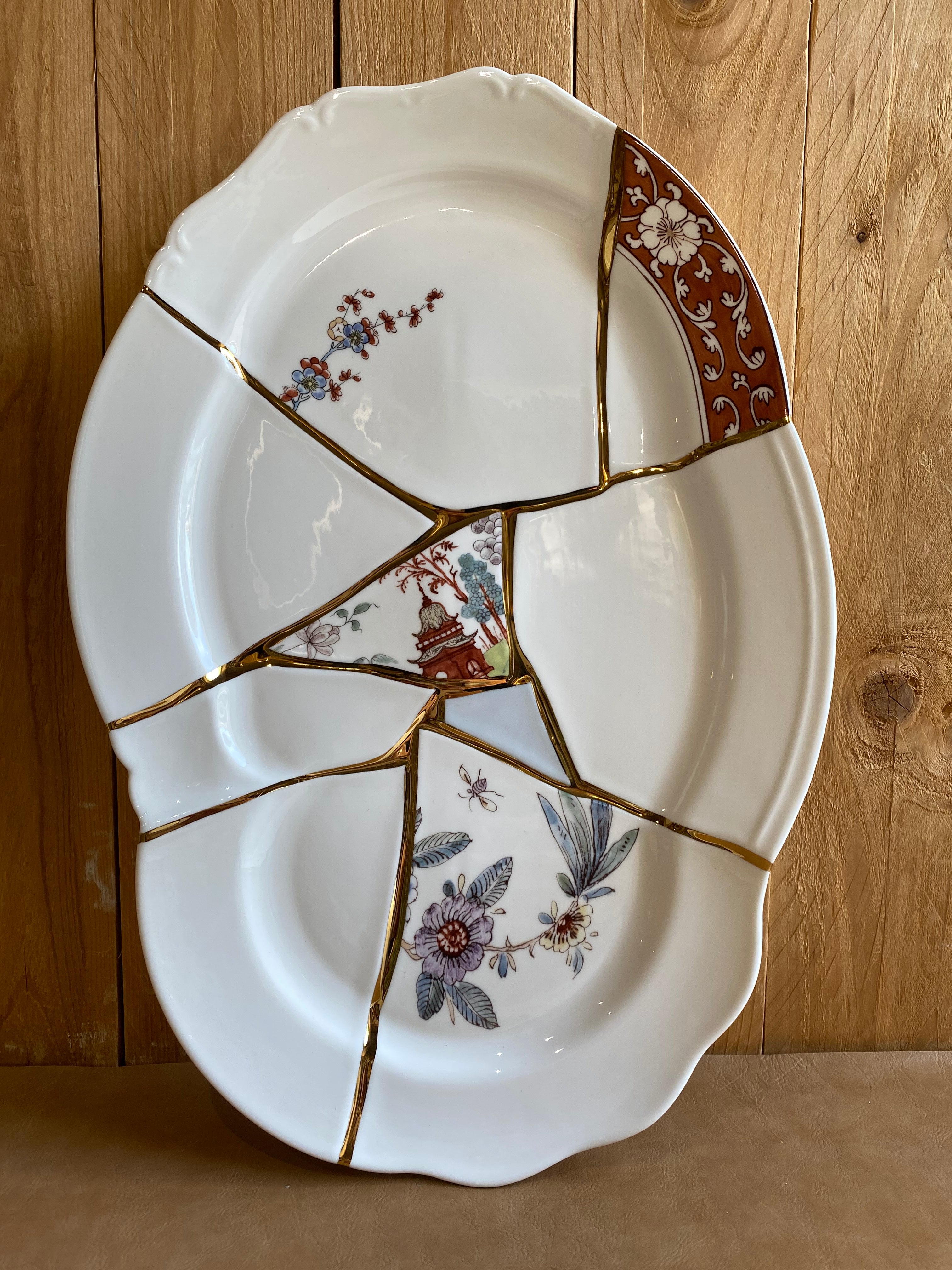Piatto ovale KINTSUGI SELETTI