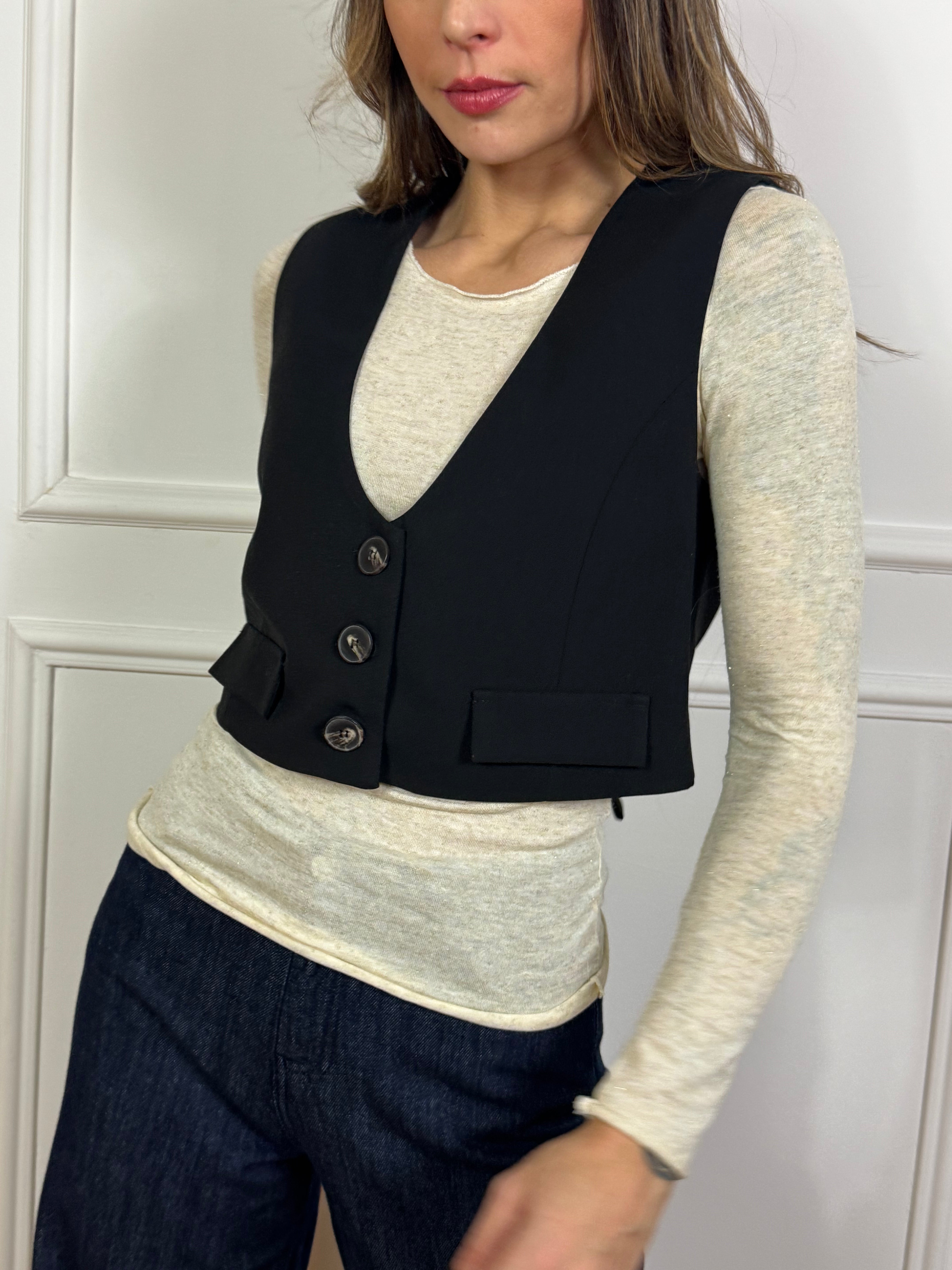 Gilet crop Kikisix
