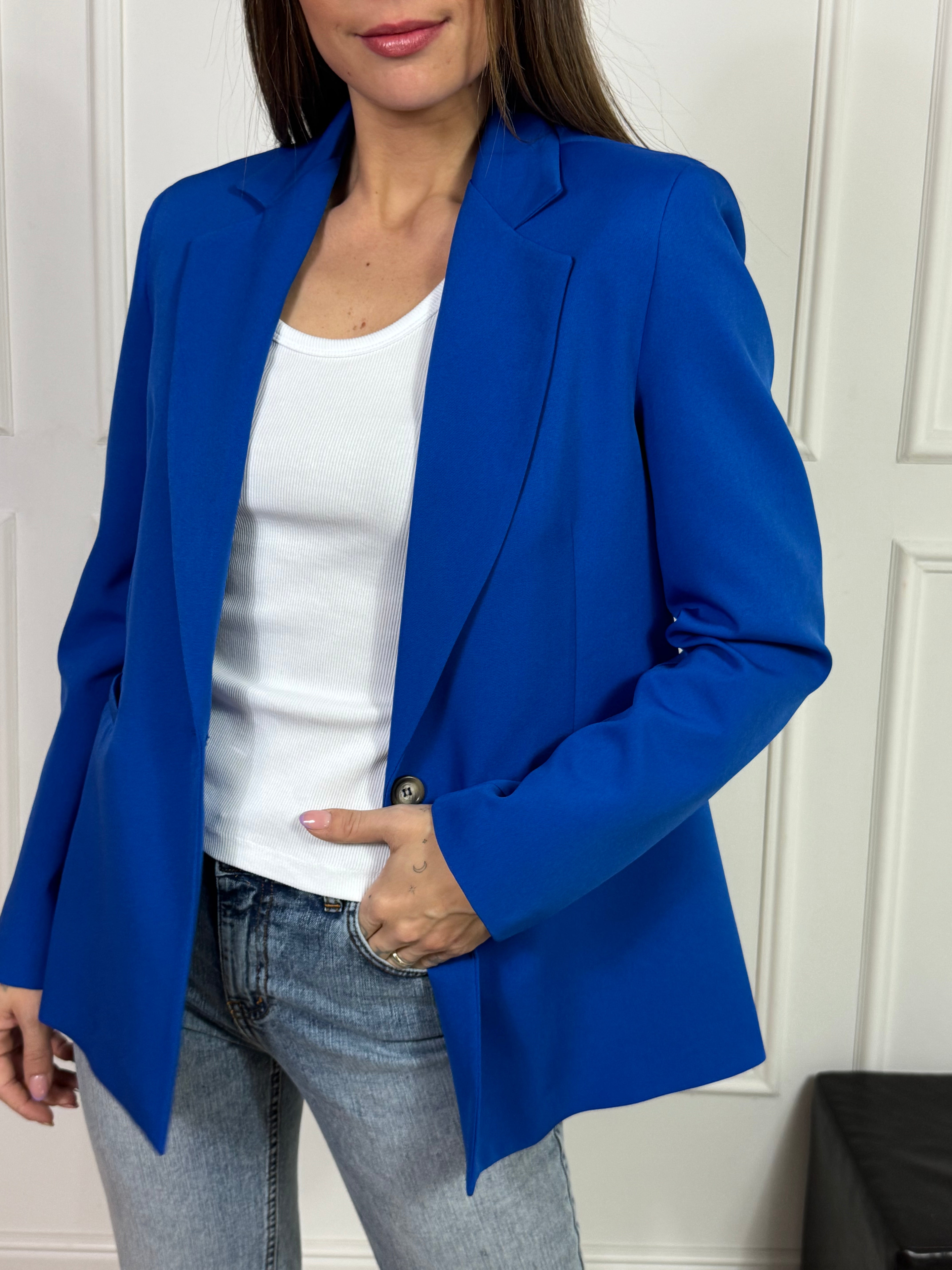 Giacca blazer Susy Mix monopetto basic