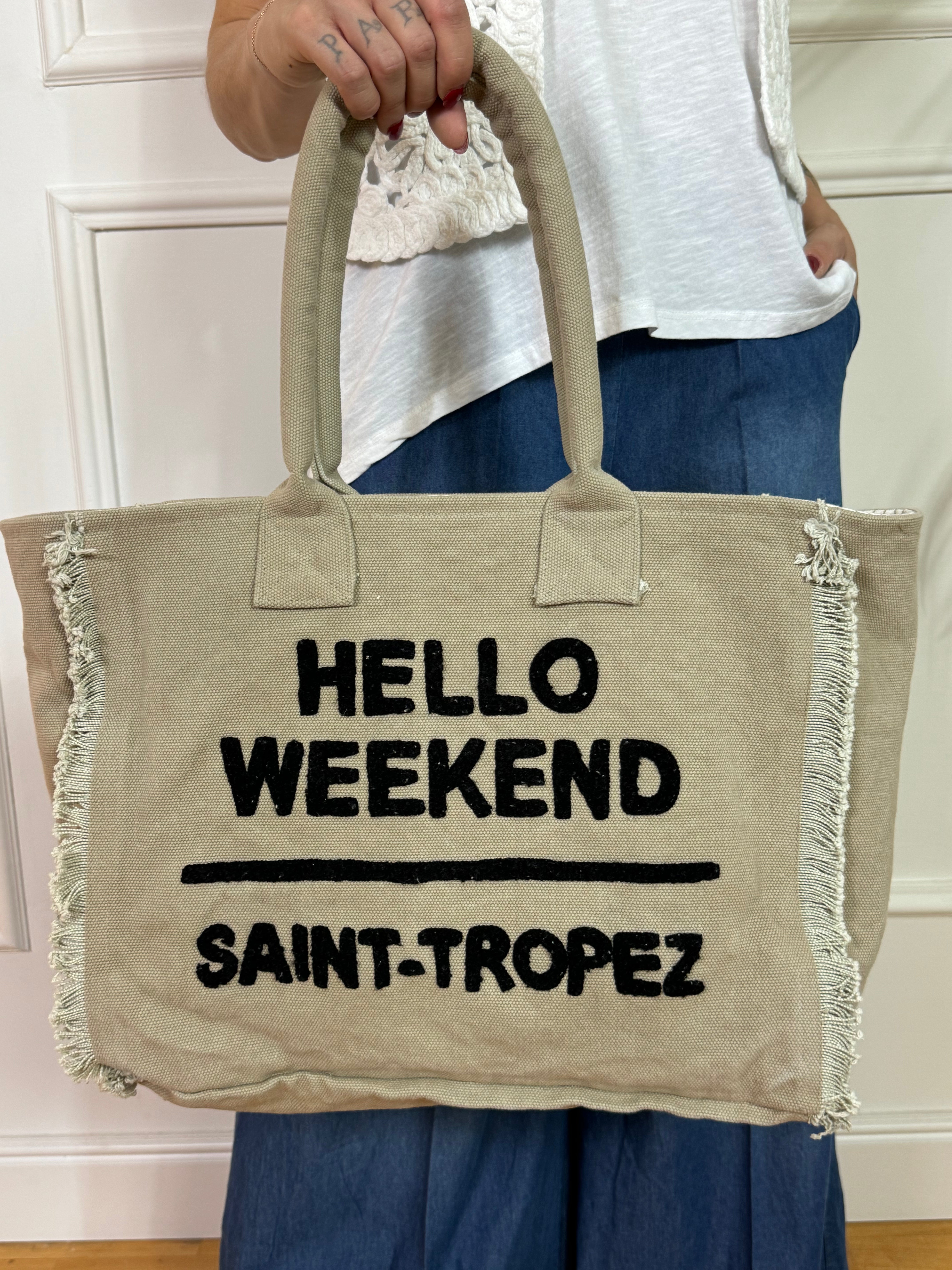 Borsa in canvas GRANDE Marinette Saint-Tropez HELLO WEEKEND - SAINT-TROPEZ