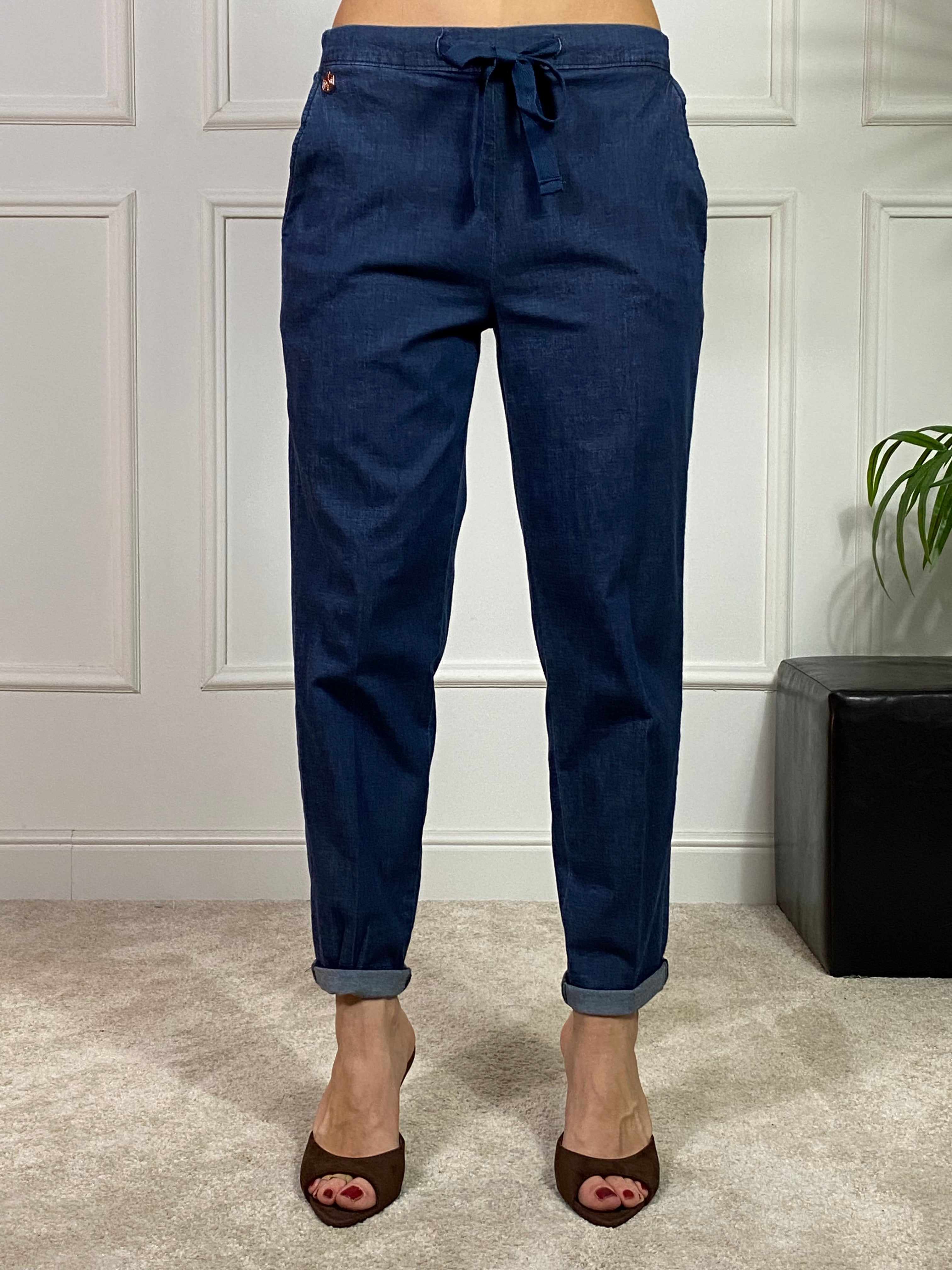 Pantalone JEANS CHAMBRAY modello JOGGER with POCKETS Ragno- ART. DS87PB
