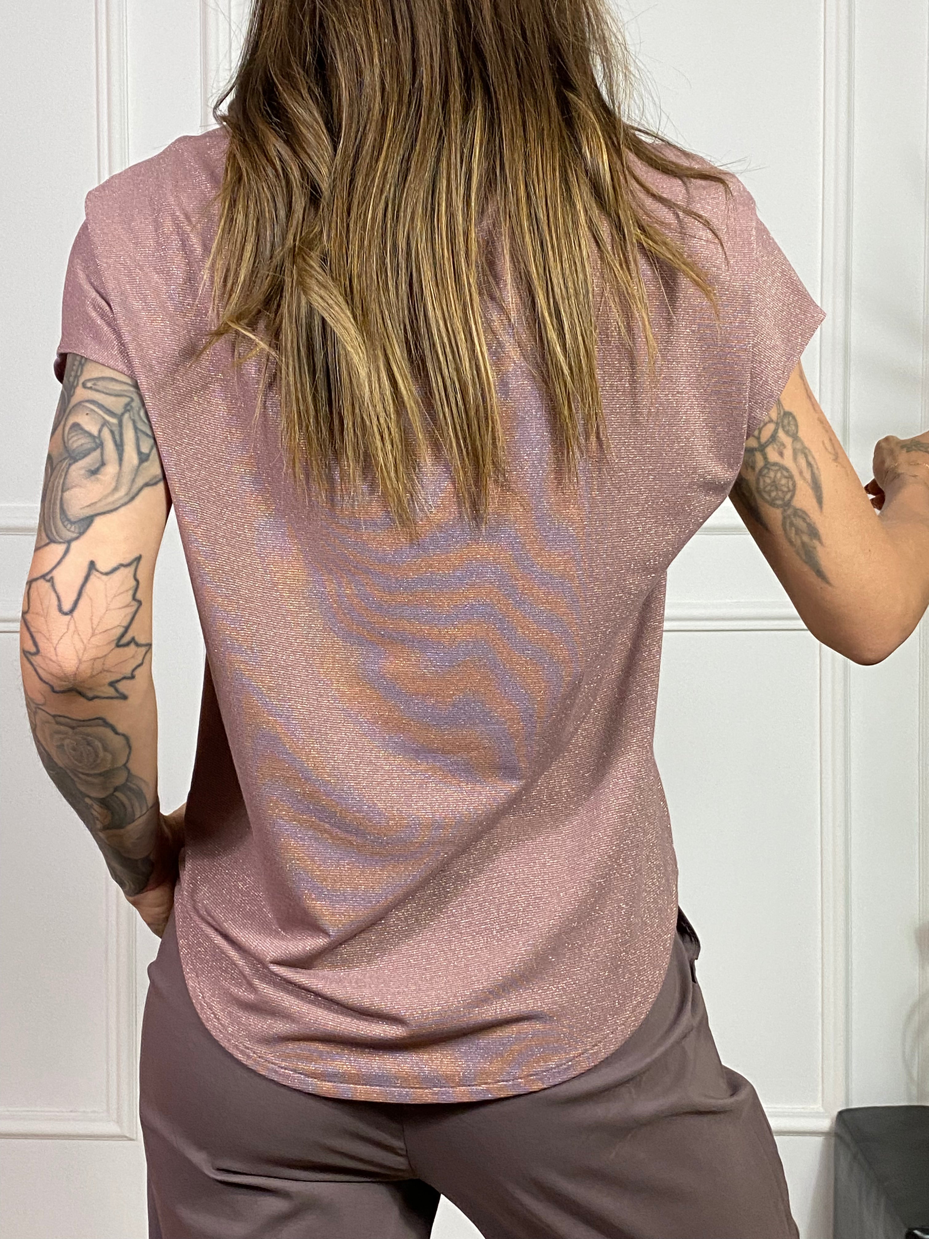 Maglia T-SHIRT MANICA CORTA in LUREX Ragno ART. DS38T7