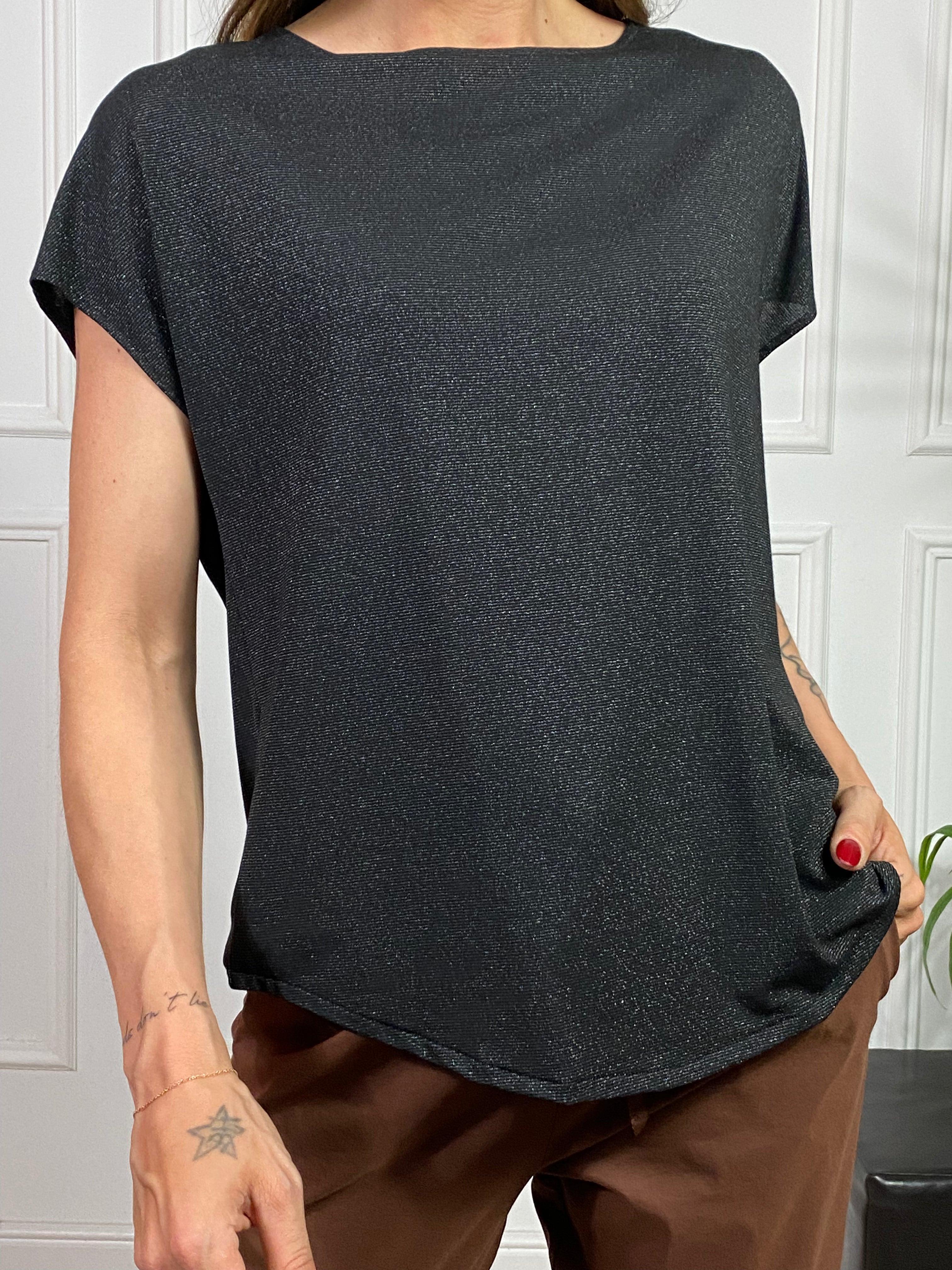Maglia T-SHIRT MANICA CORTA in LUREX Ragno ART. DS38T7