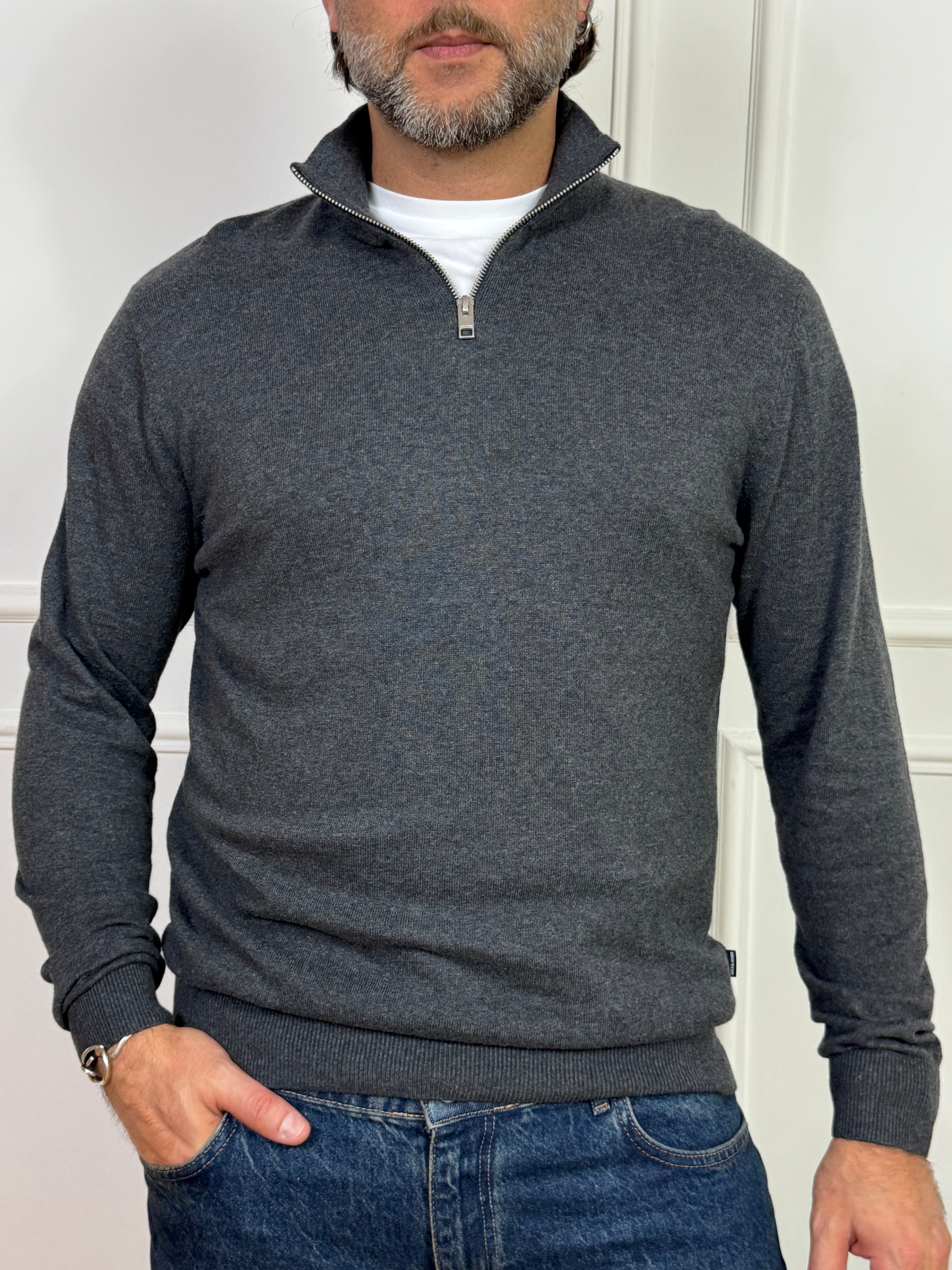 Maglia Jack & Jones con ZIP COLLETTO