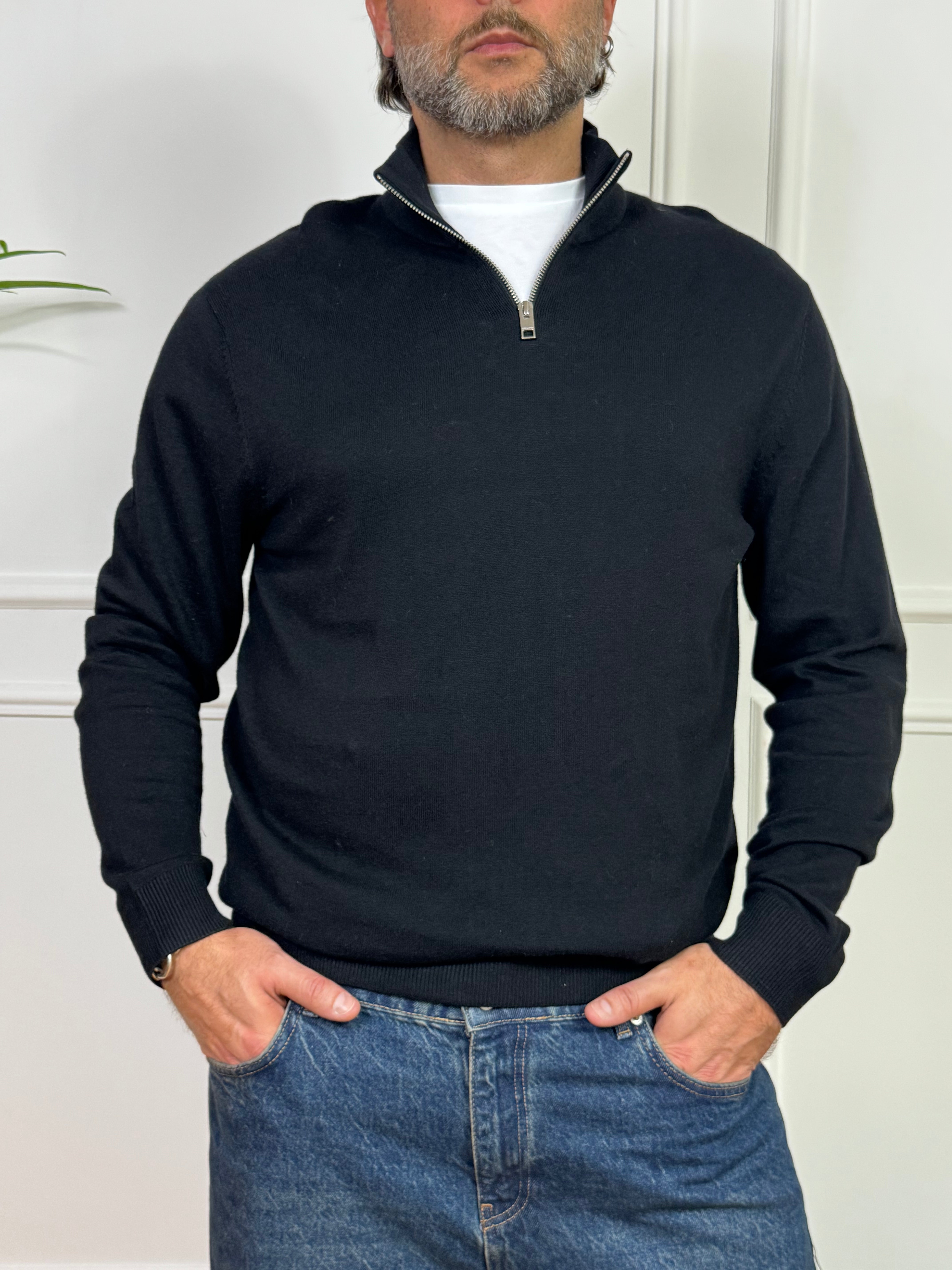 Maglia Jack & Jones con ZIP COLLETTO