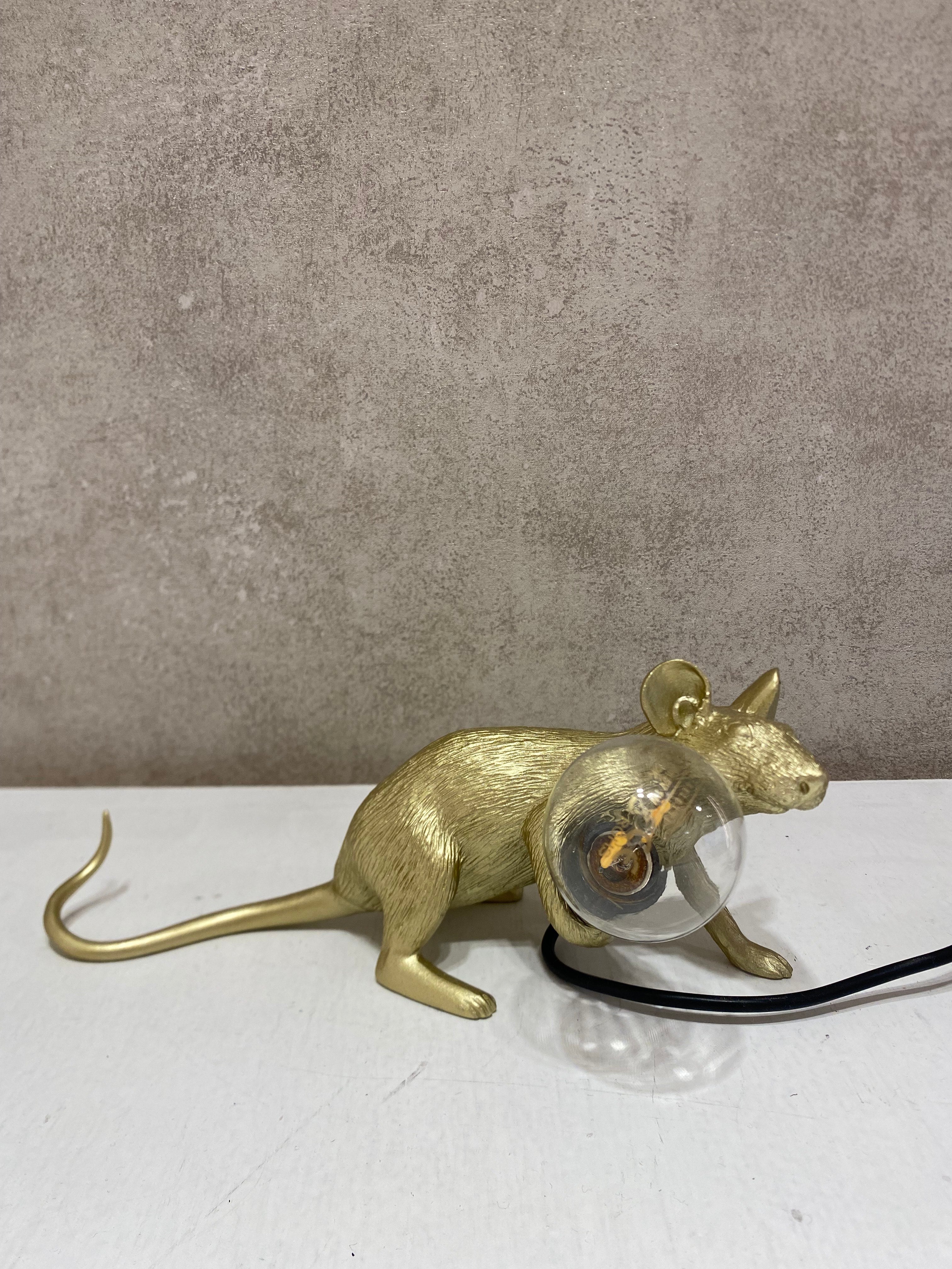 Lampada lop MOUSE LAMP GOLD SELETTI