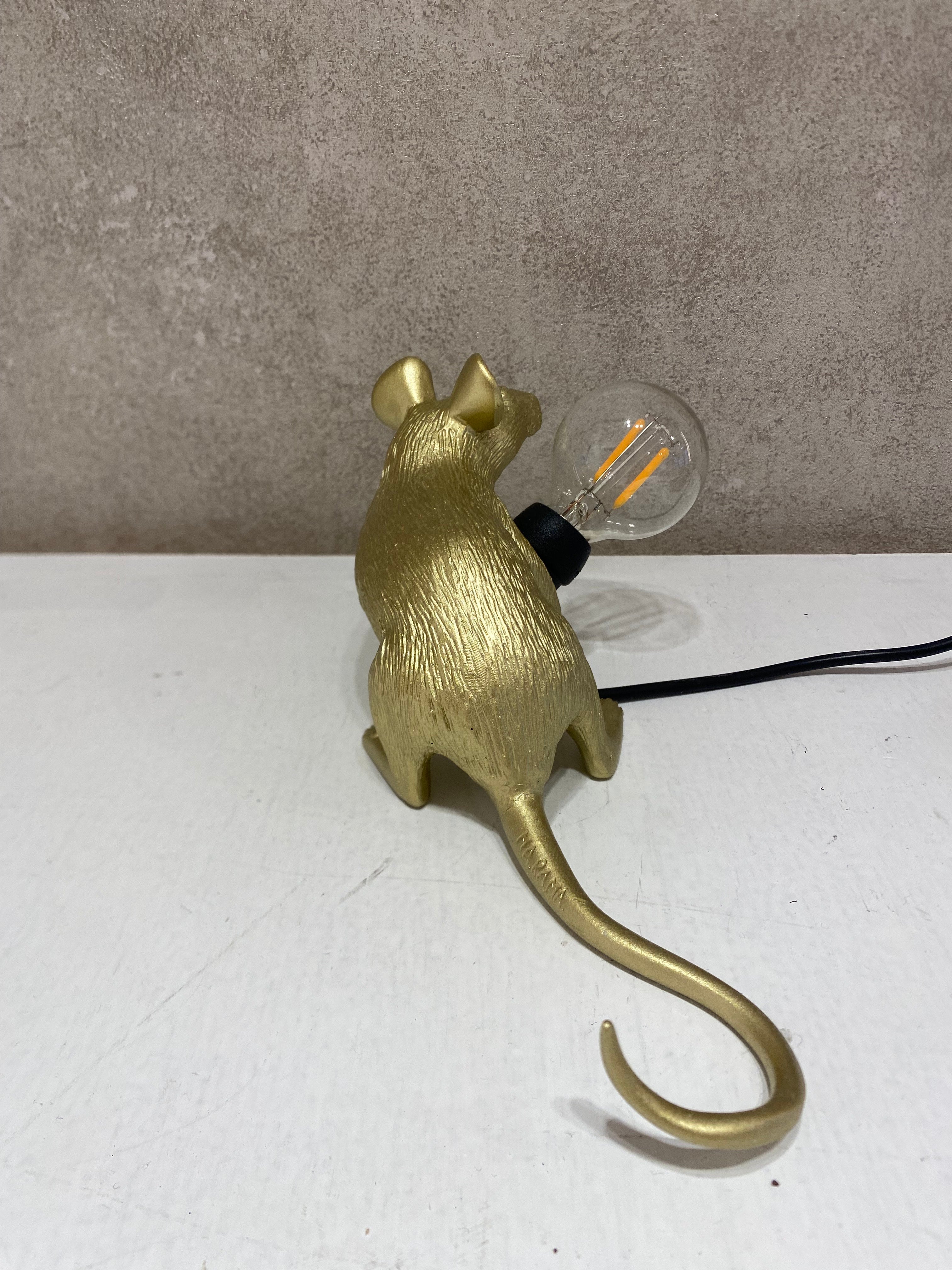 Lampada lop MOUSE LAMP GOLD SELETTI