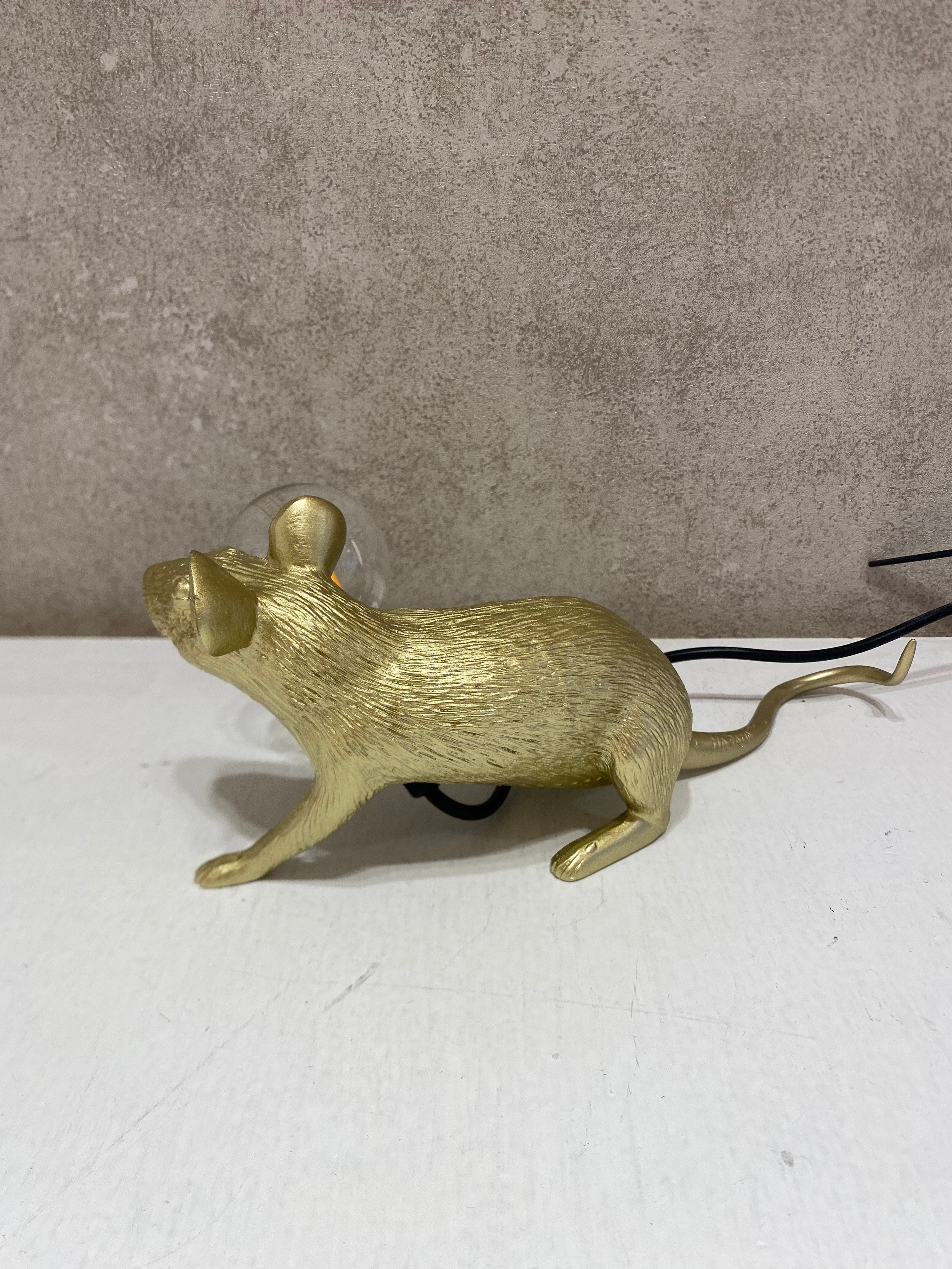 Lampada lop MOUSE LAMP GOLD SELETTI