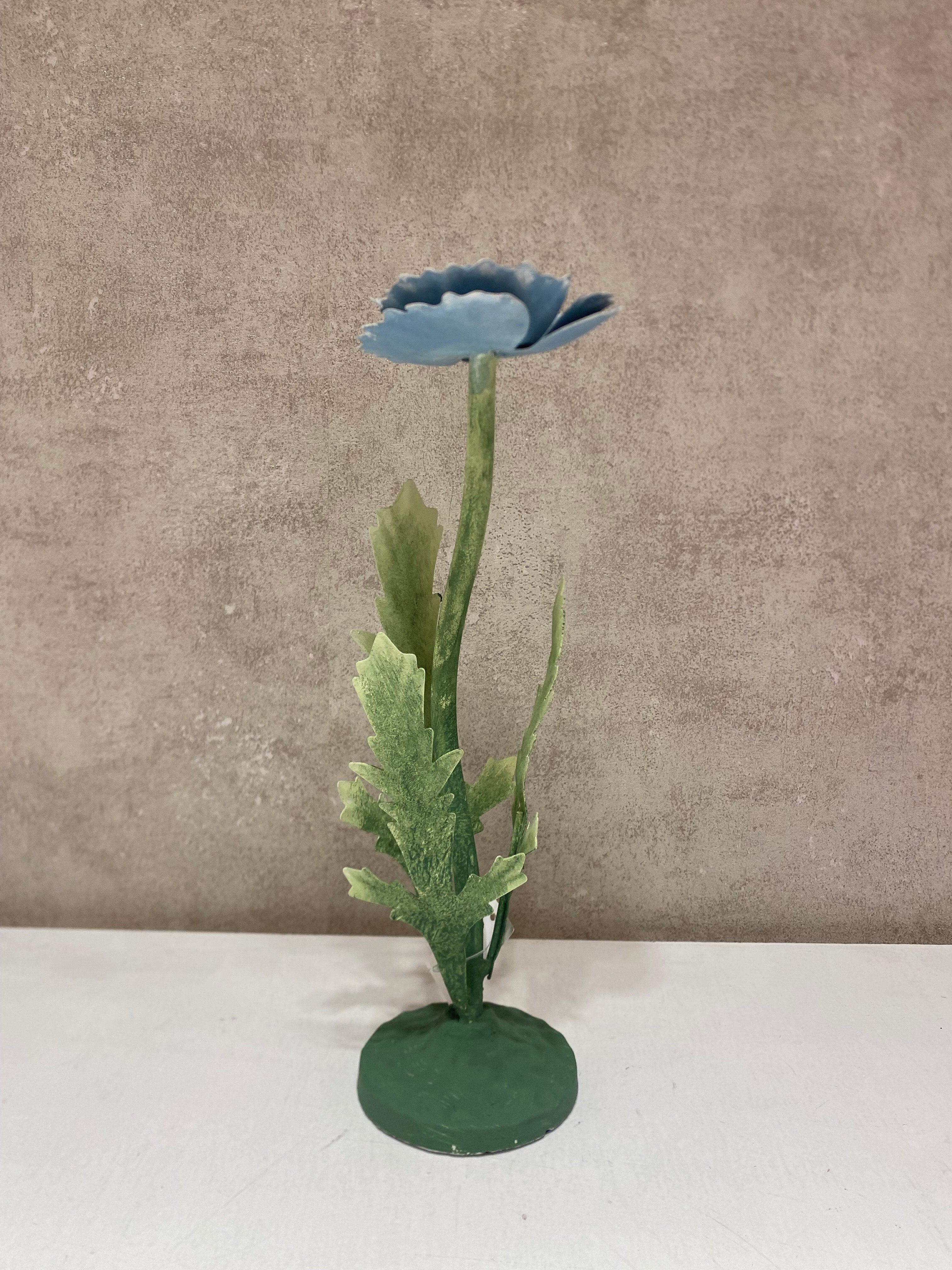 Candelabro 24 fiore azzurro